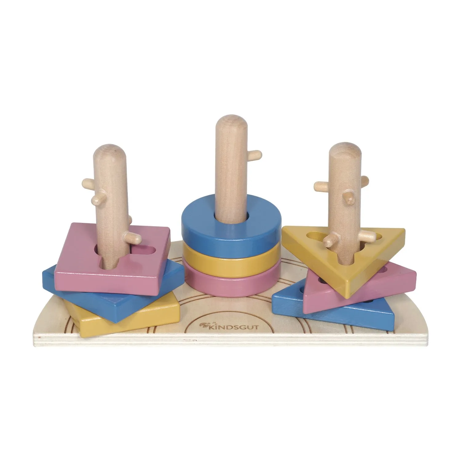 Puzzle à encastrement Arc-en-ciel Elias Rouge