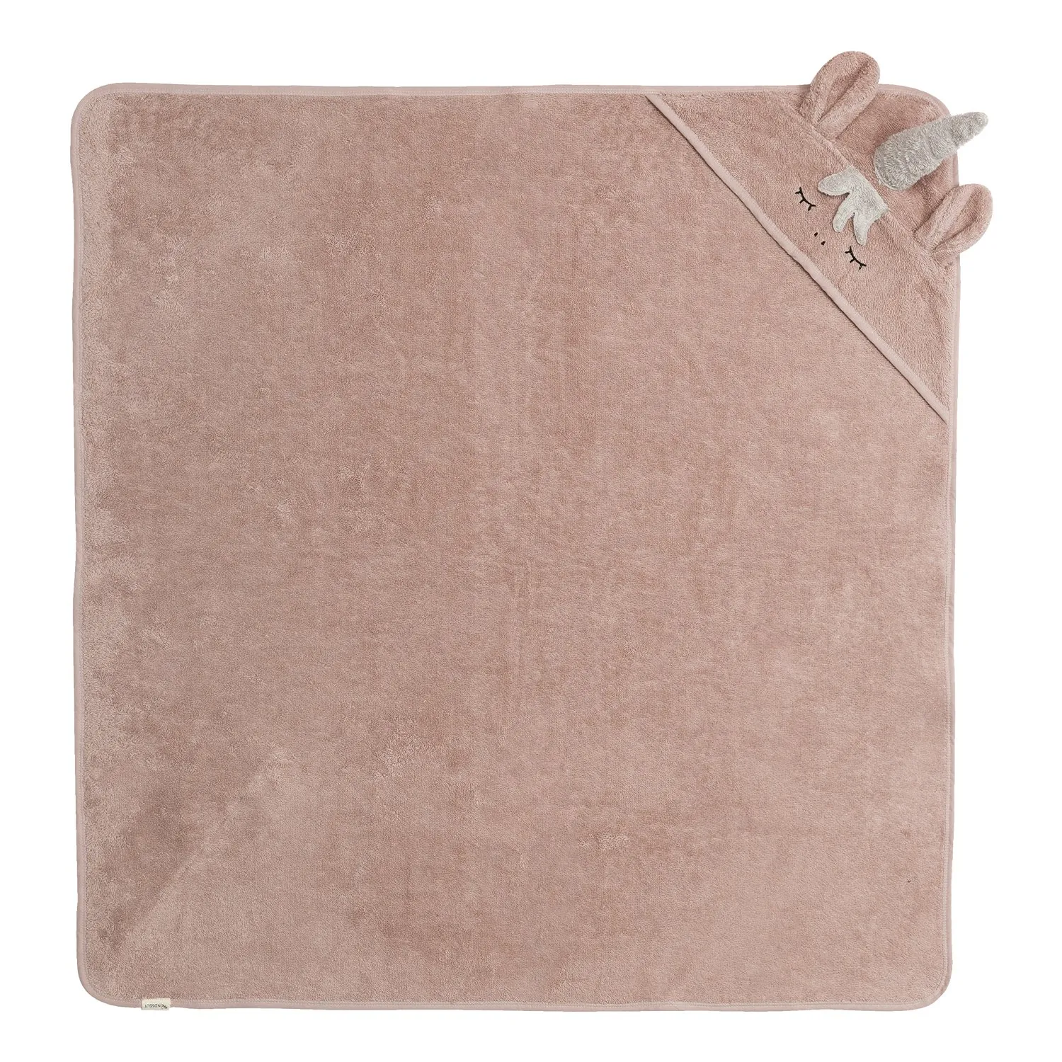 Serviette à capuche licorne Rouge