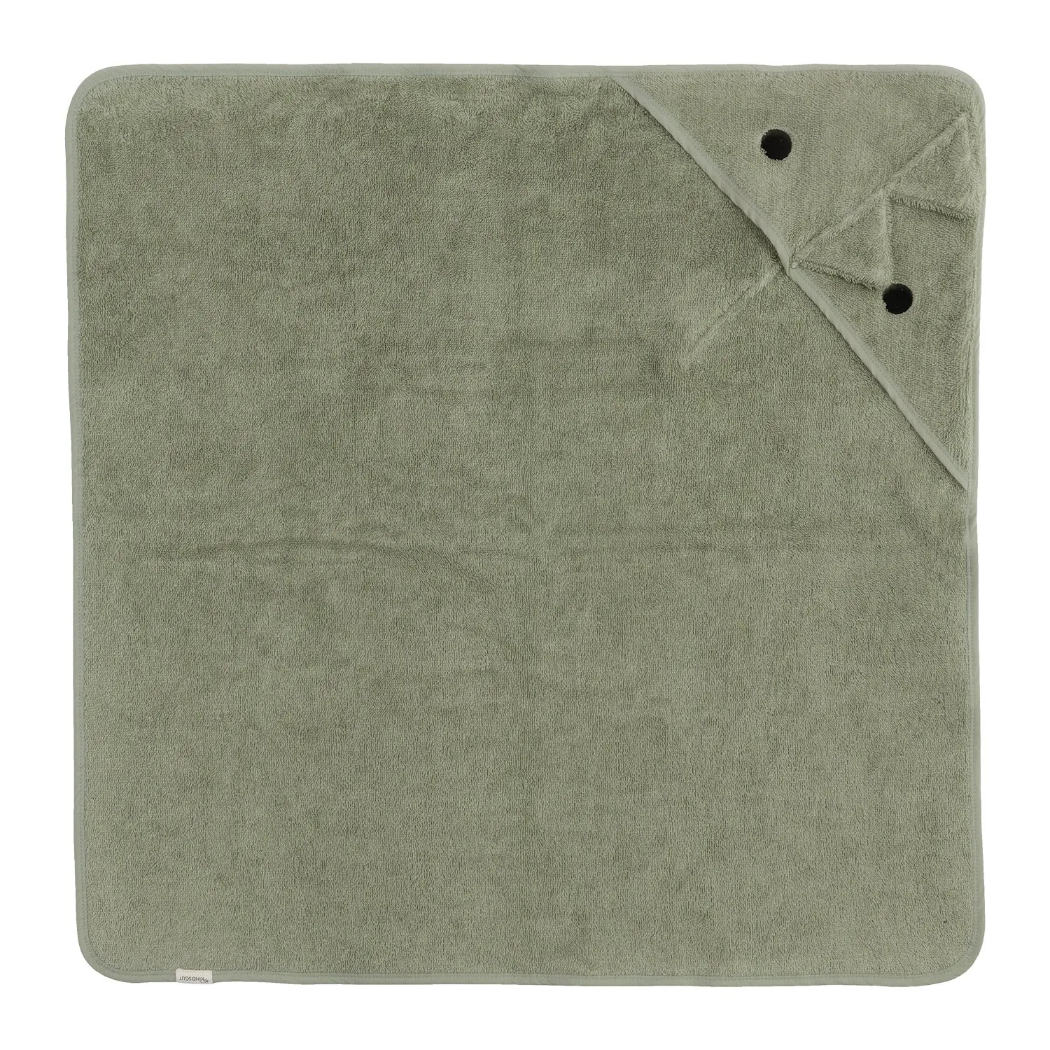 Serviette à capuche dinosaure Vert