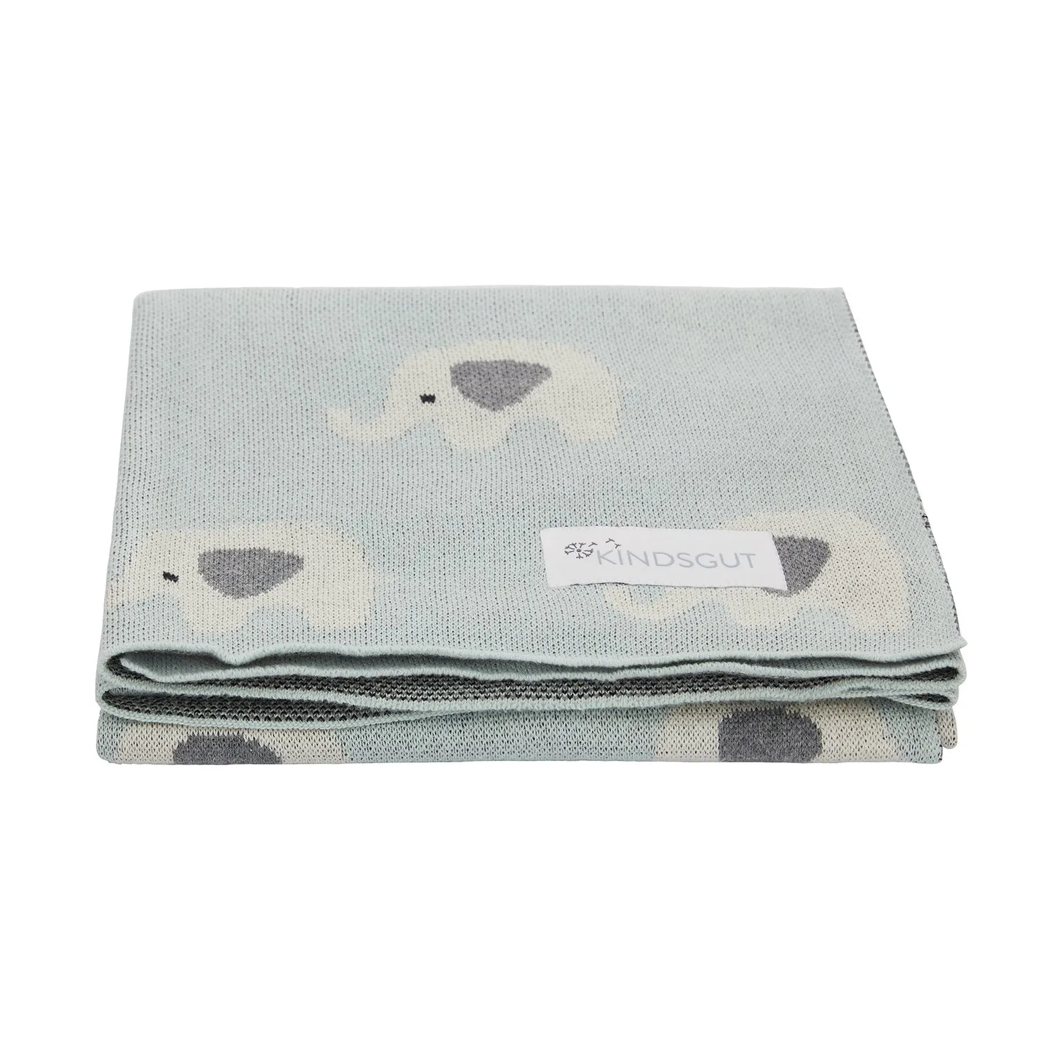 Couverture bébé tricotée ultra-douce 100% coton Blanc
