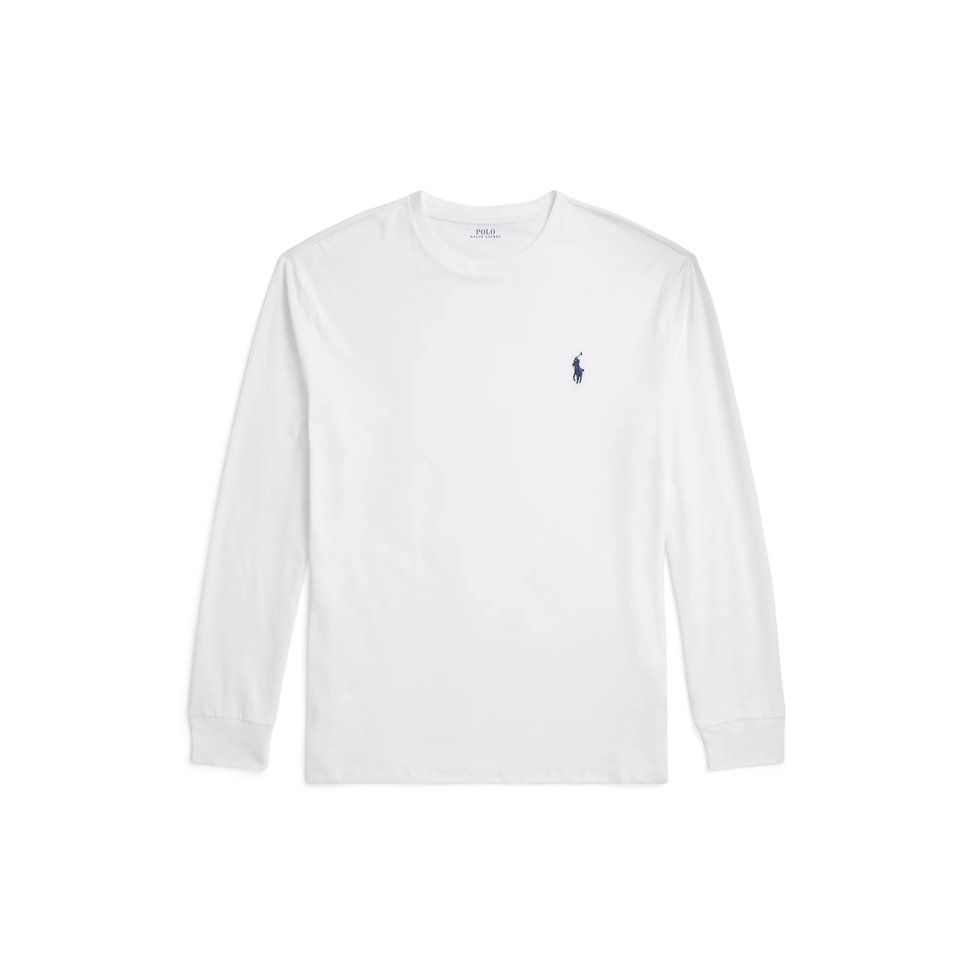 T-shirt col rond en coton Blanc