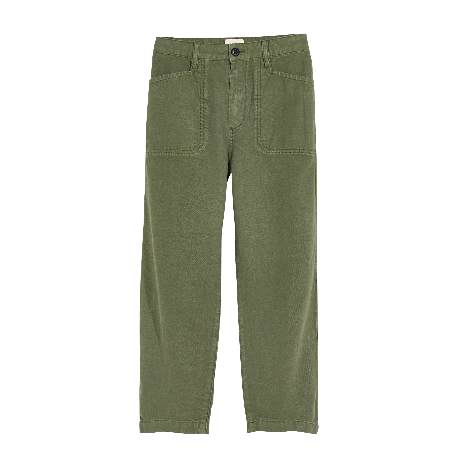 Pantalon droit taille haute Vert PERRIG