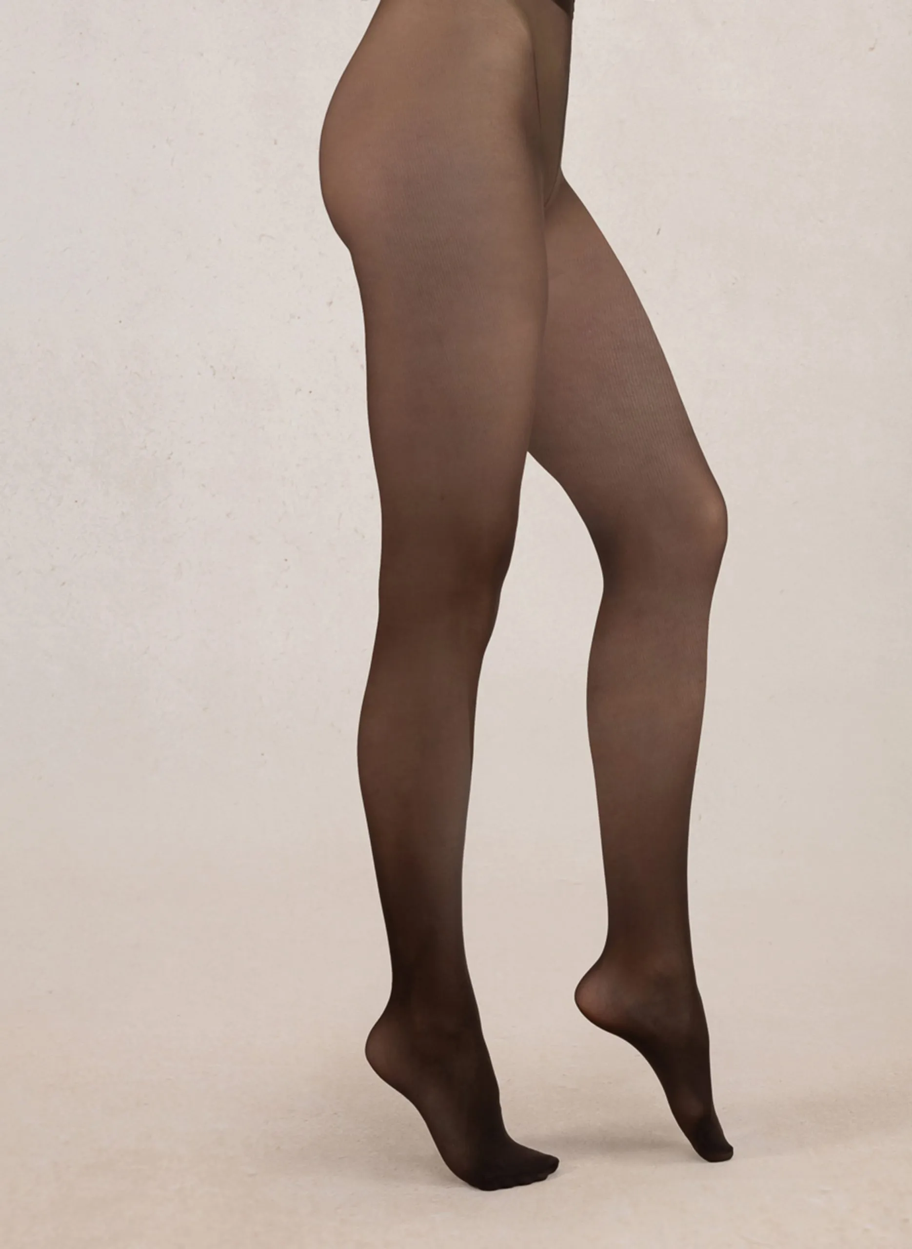 Collants semi-opaques 30D Marron