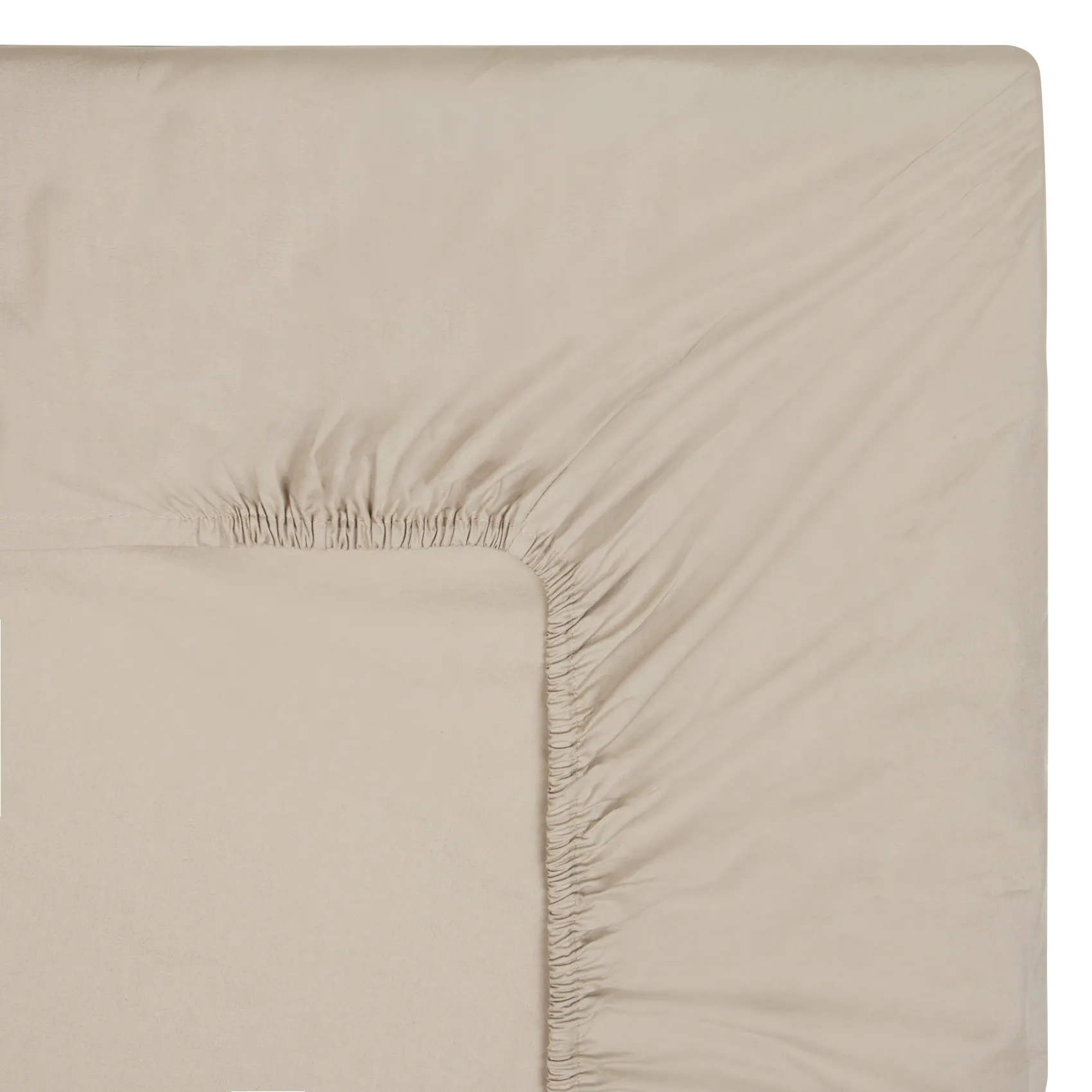 Drap housse en coton Beige DH PERCALE