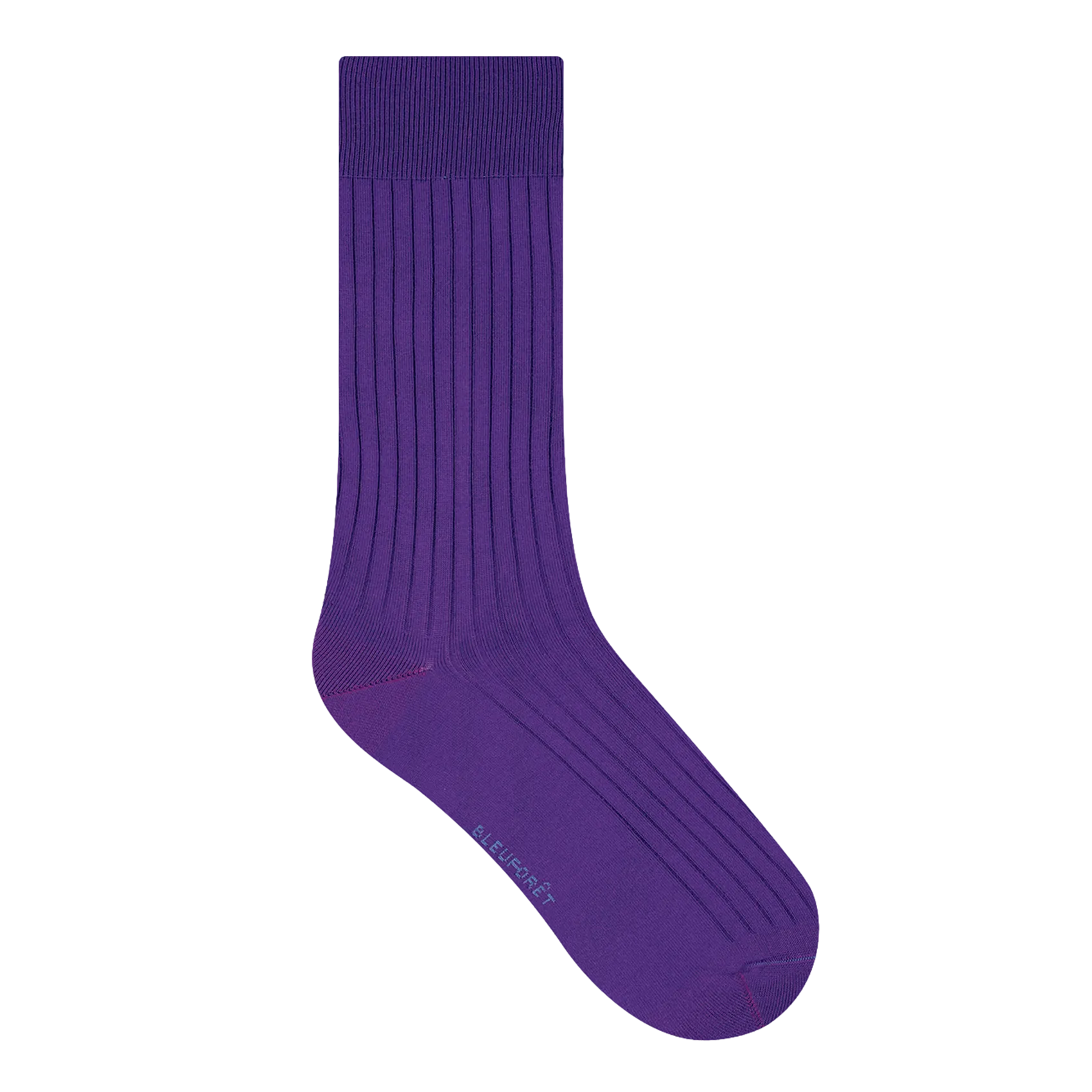 Chaussettes hautes côtelées en fil d'écosse Violet