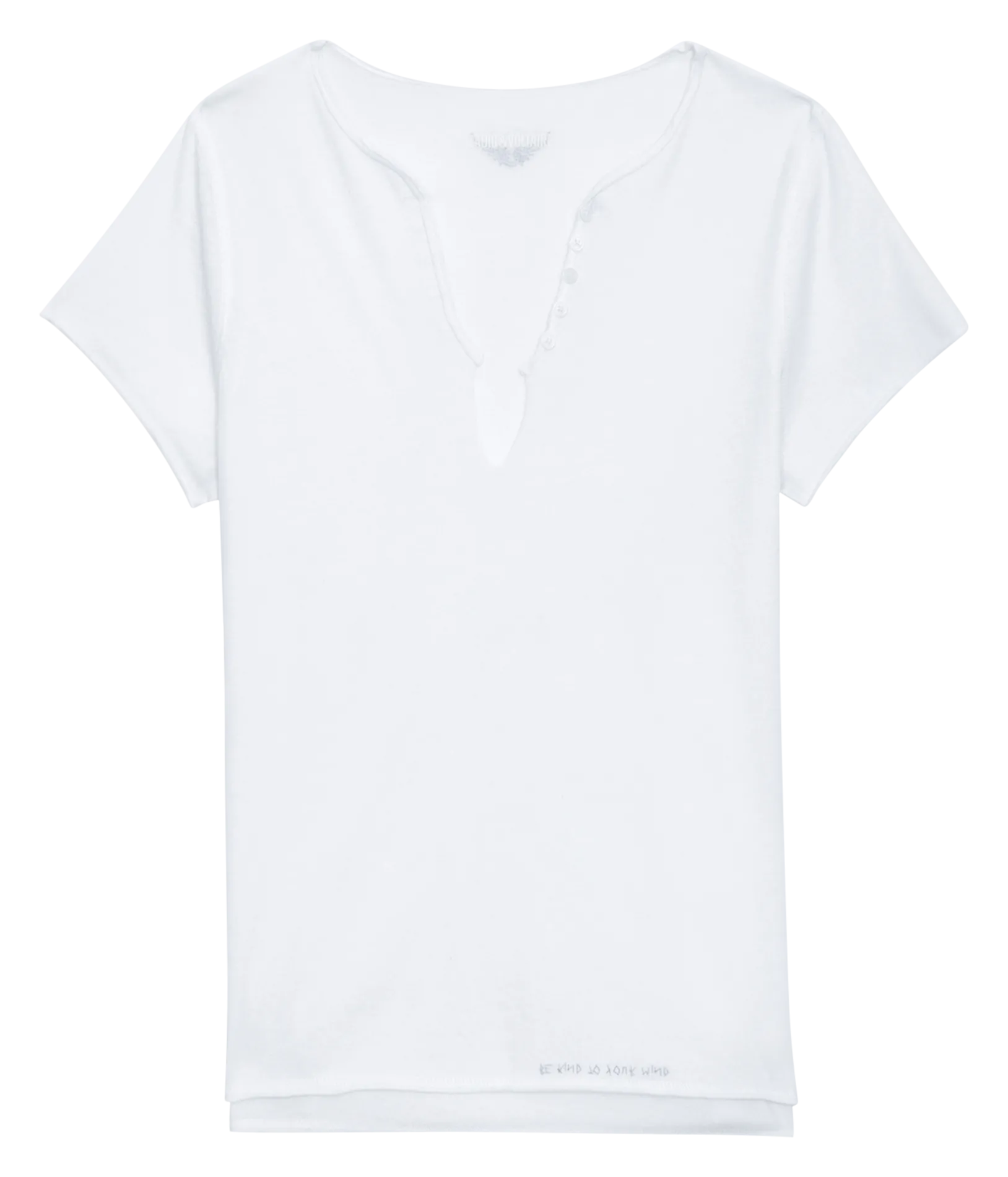 Tee-shirt droit en coton bio Blanc TUNI