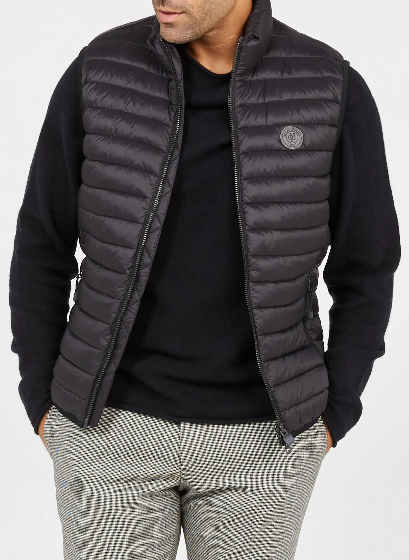 Doudoune fine sans manches Noir