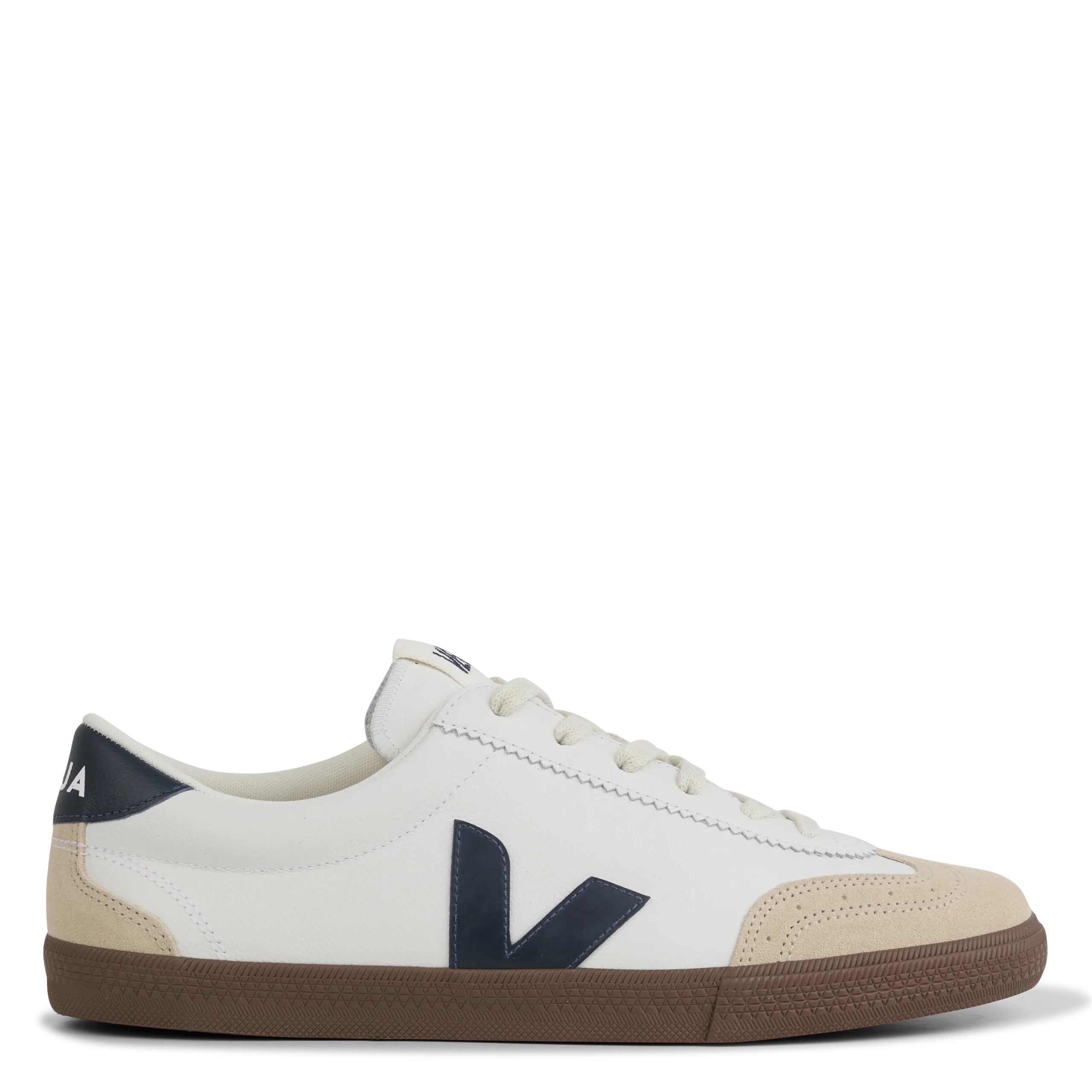 Baskets basses en cuir Blanc VOLLEY