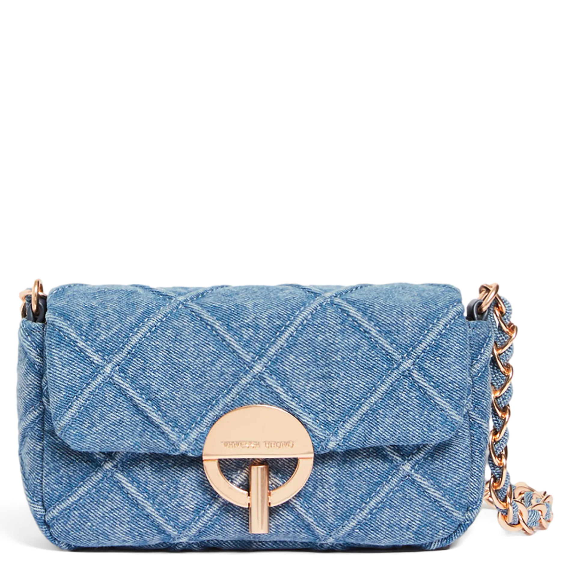 Sac bandoulière en denim de coton Bleu NANO MOON