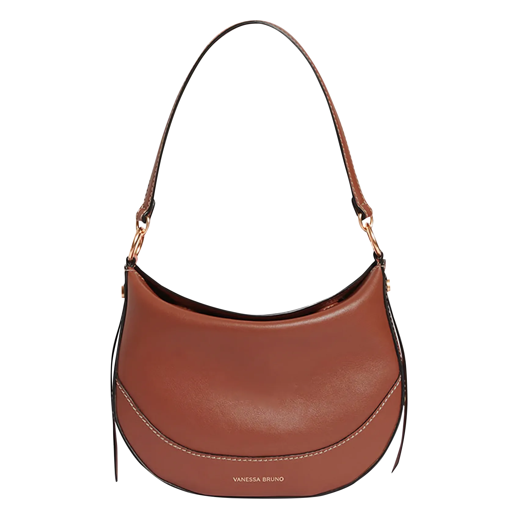 Sac épaule en cuir Beige MINI DAILY BAG