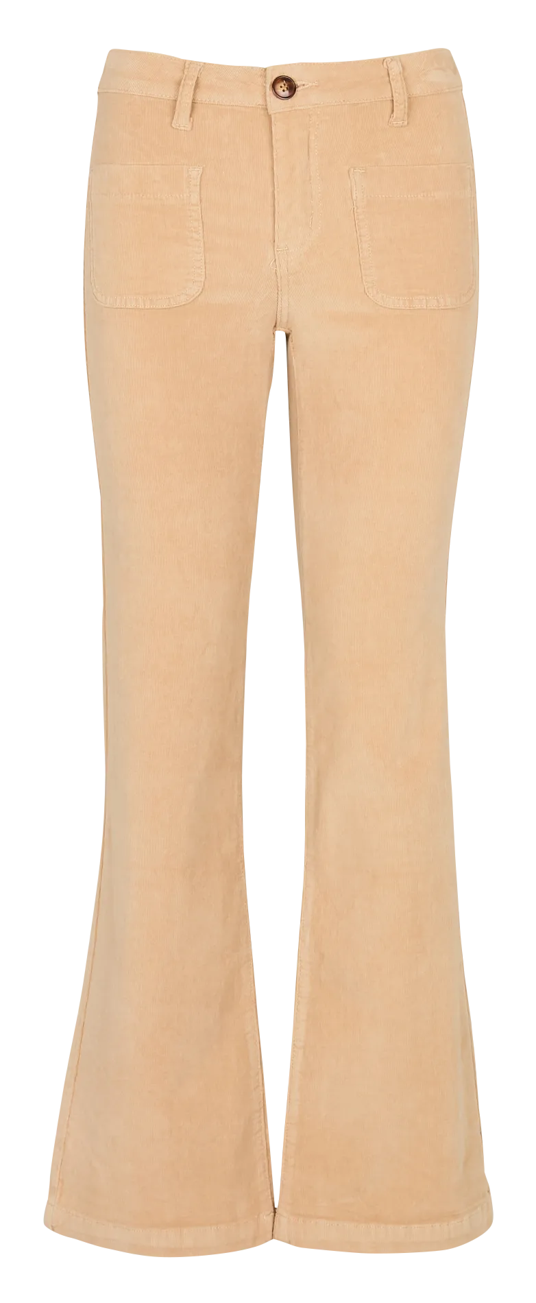 Pantalon droit en coton mélangé Beige SONNY