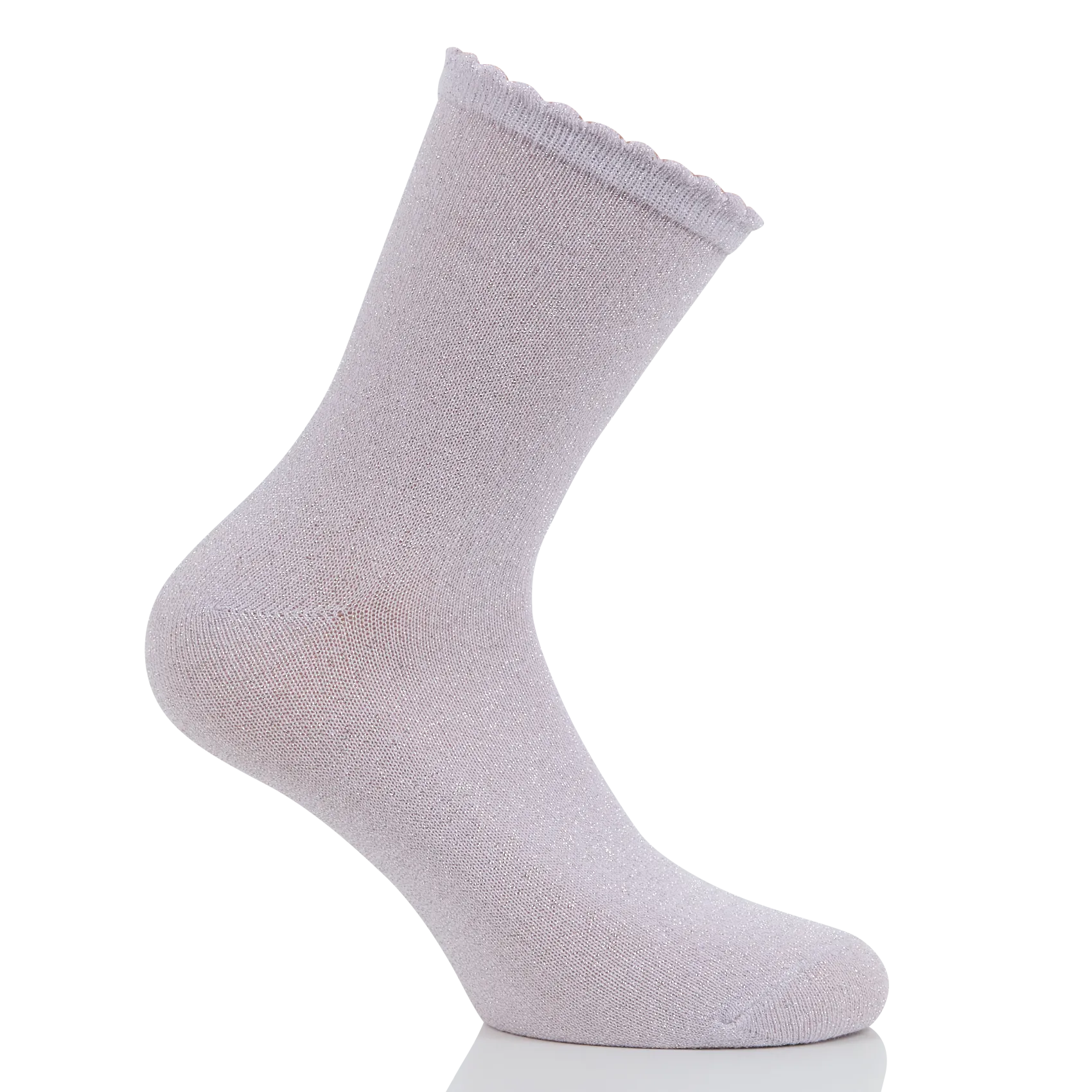 Chaussettes pailletées en coton bio mélangé Violet SEBBY