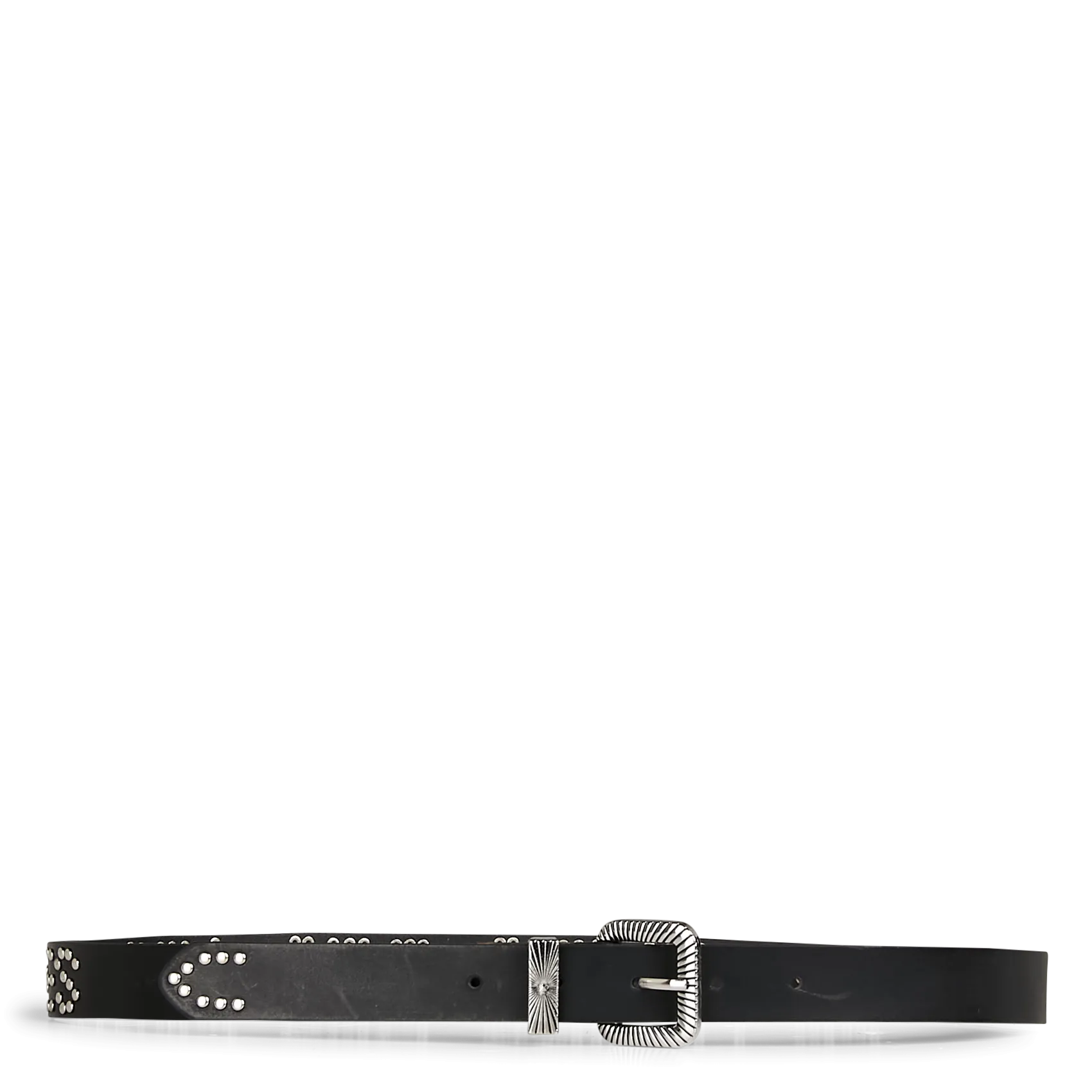 Ceinture en cuir clouté Noir ANOIA