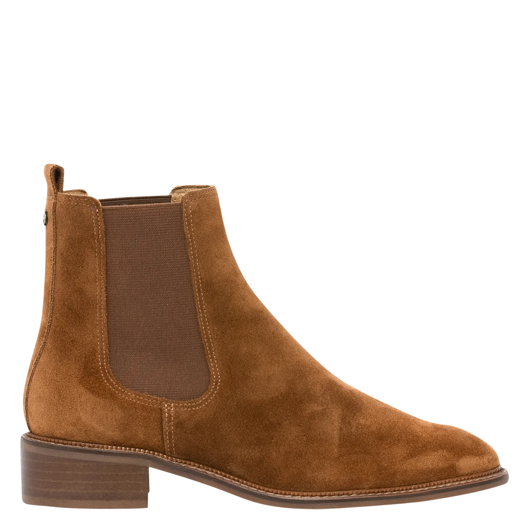 Bottines en cuir velours Marron SELIA