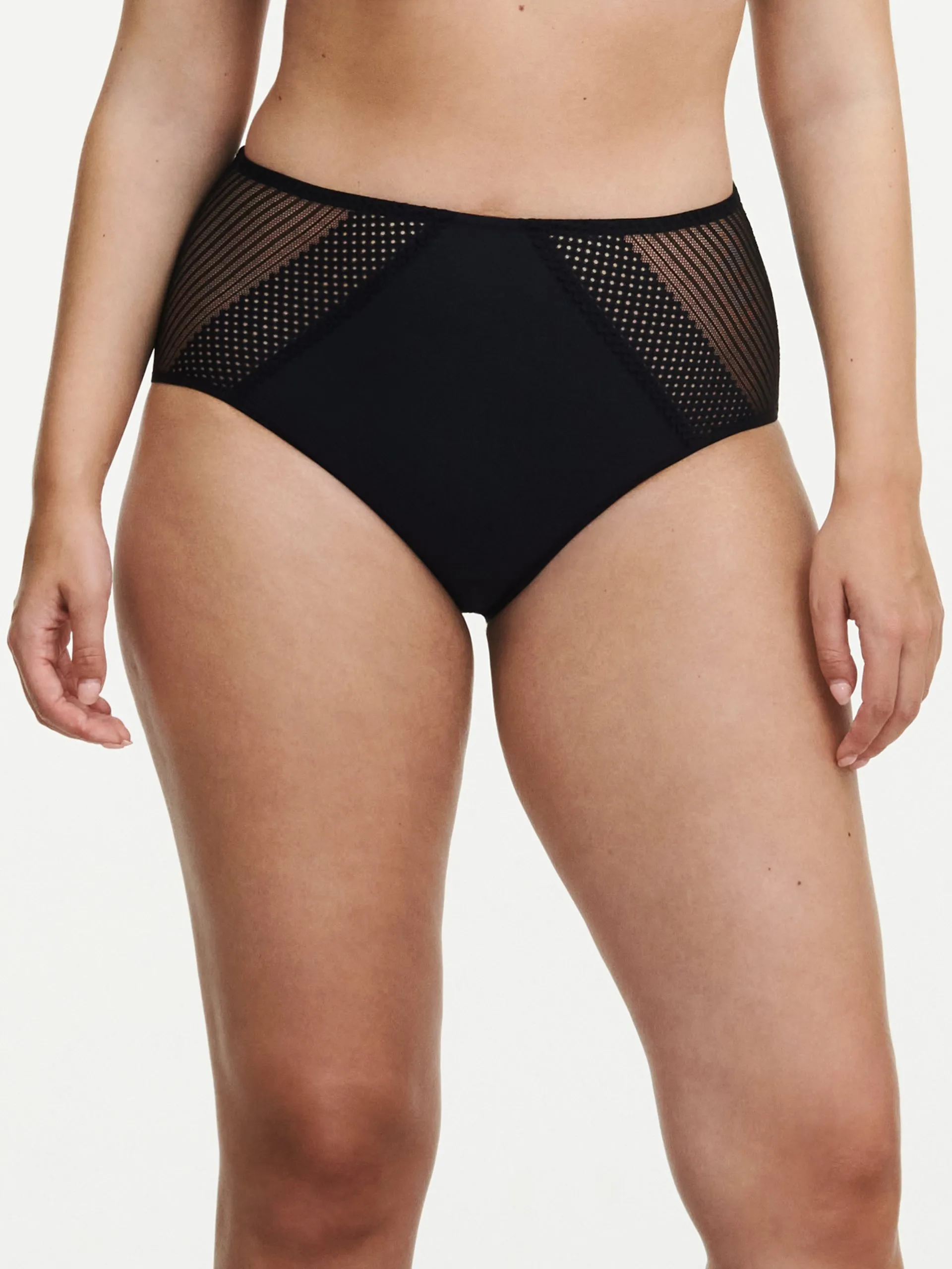 Culotte taille haute en dentelle Noir PLAY