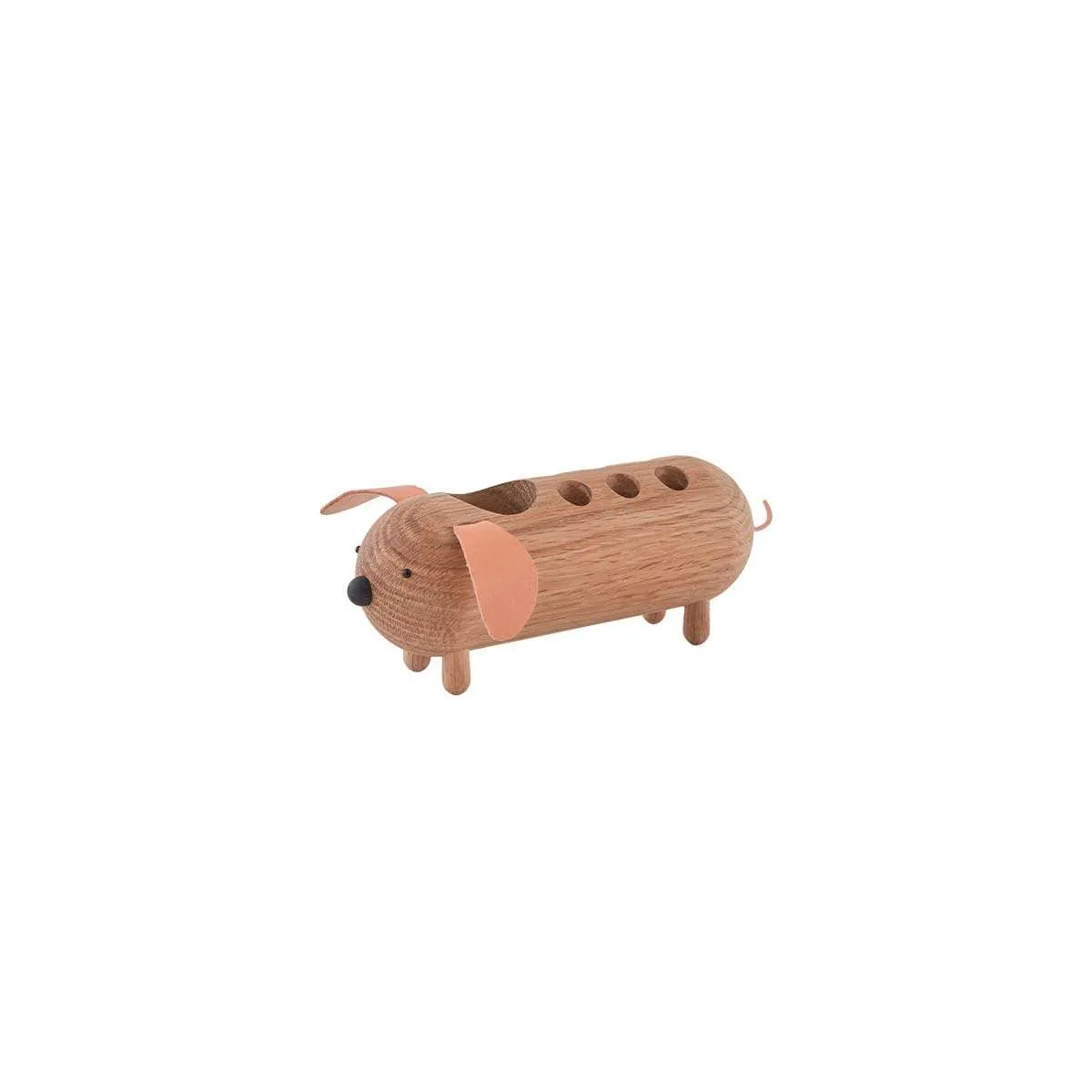 Porte-crayon en bois Beige