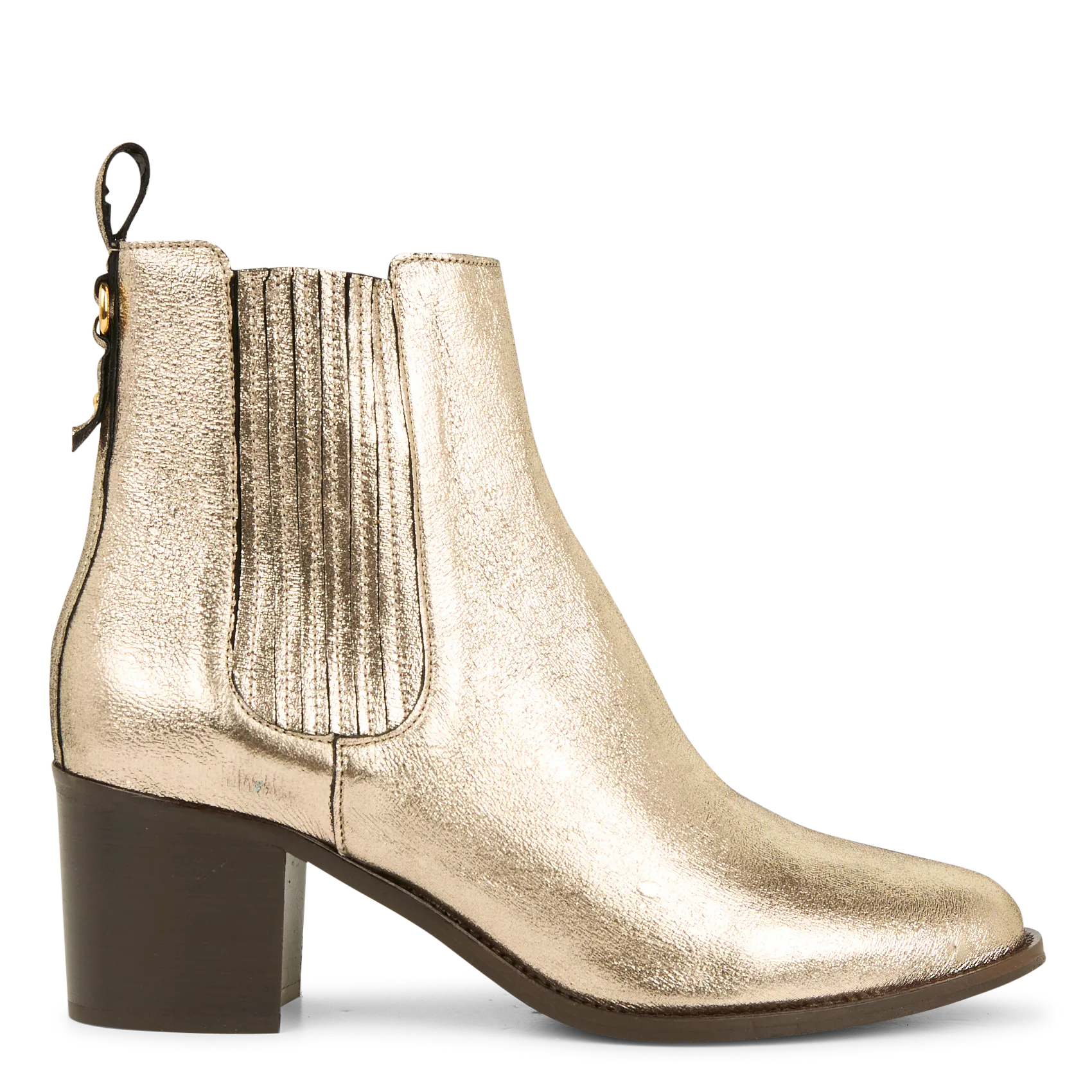 Bottines en cuir Doré CECILIA