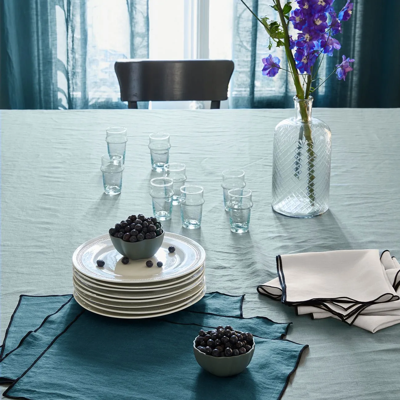 Serviette de table Beige CARLINA