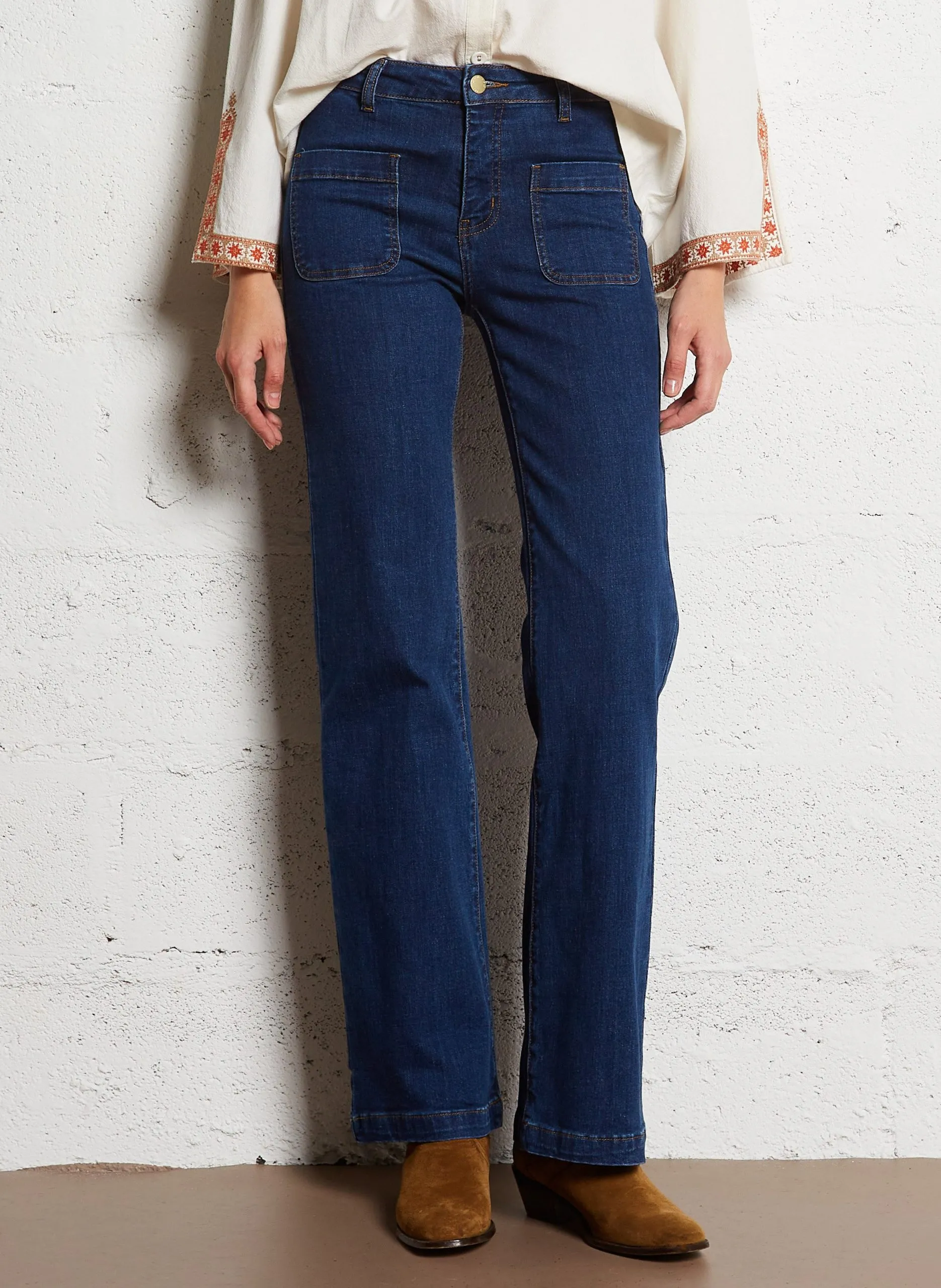 Jean boot-cut en coton mélangé Jean brut SONNY