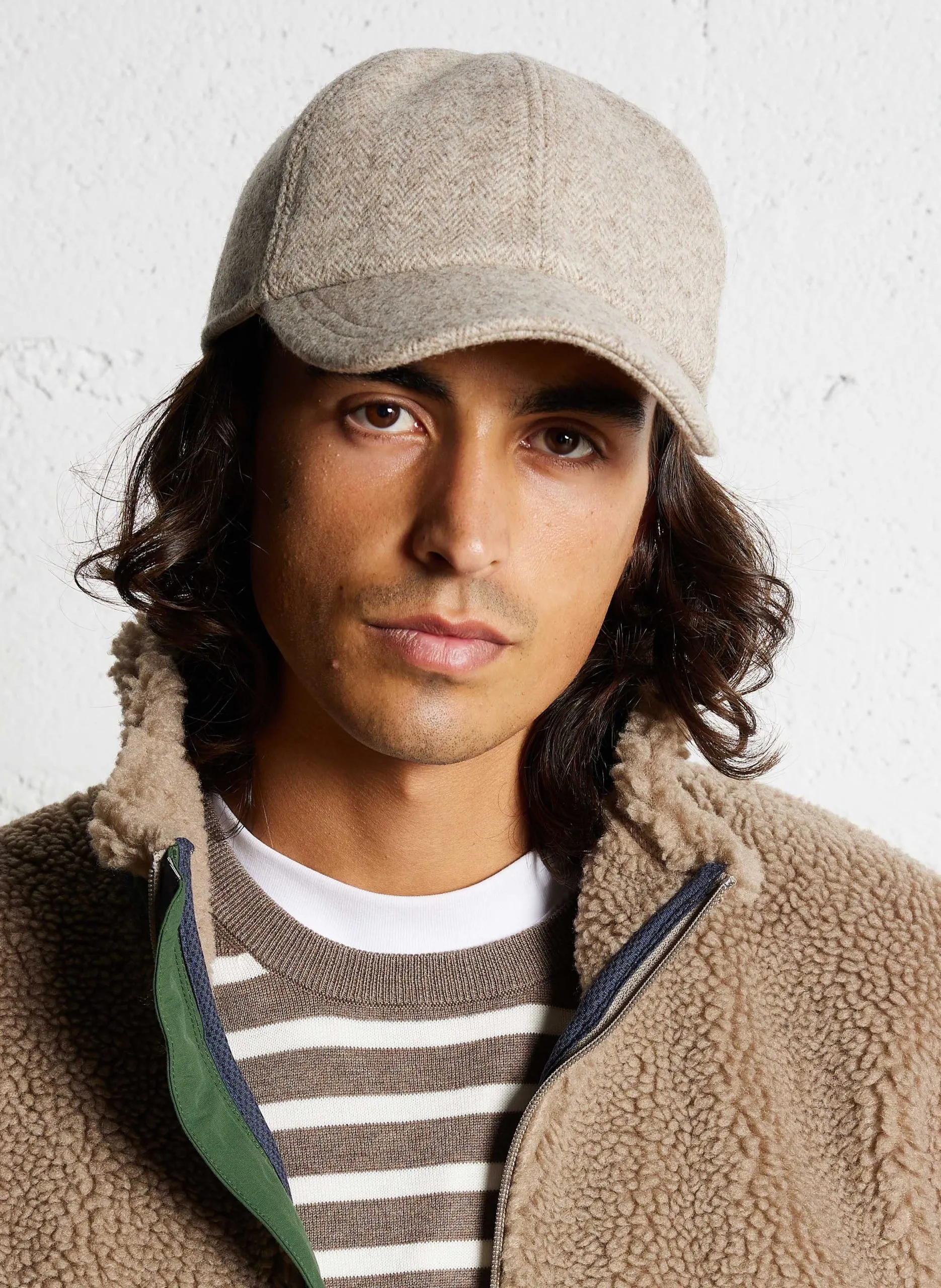 Casquette en laine Beige FABIEN