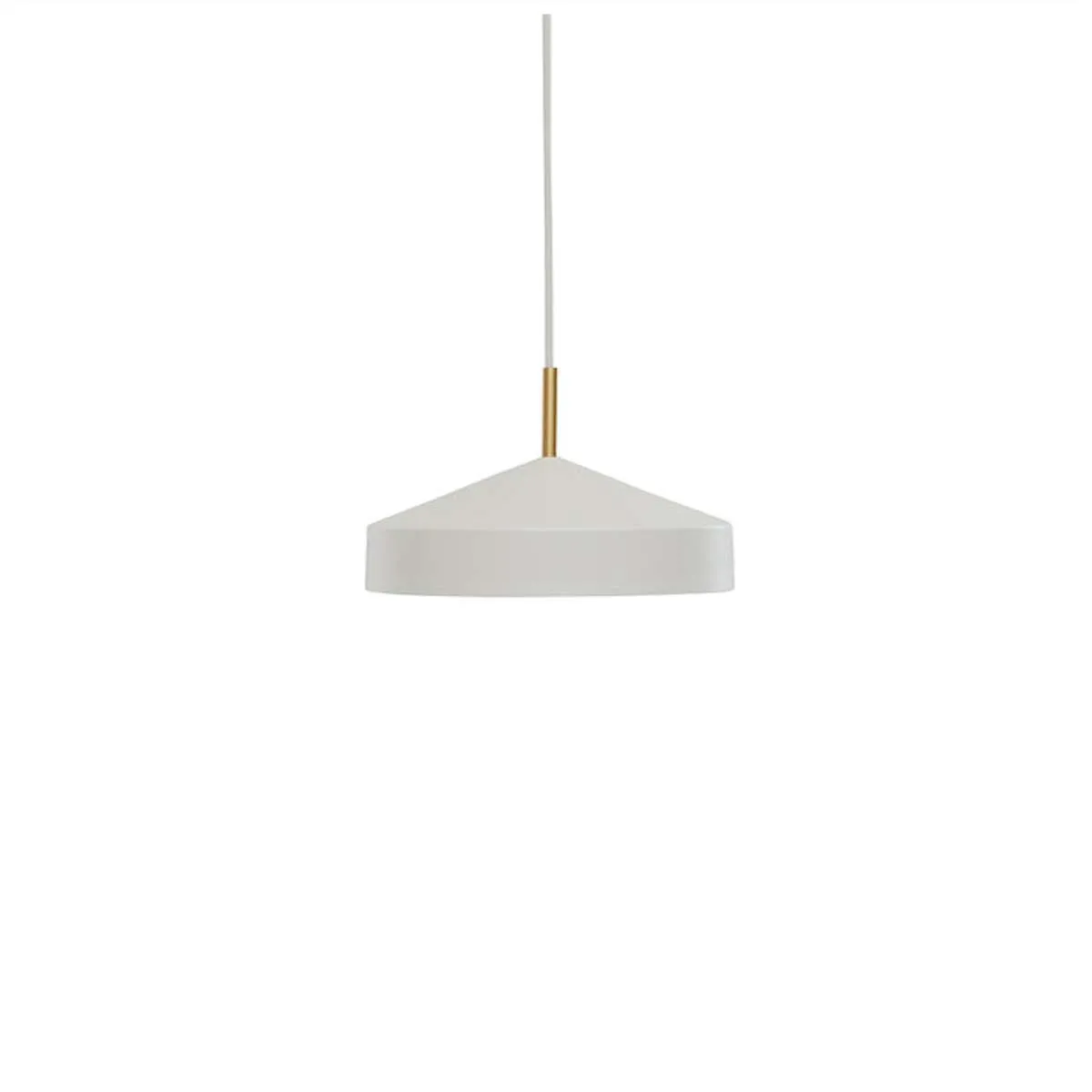 Lampe pendant en métal Blanc