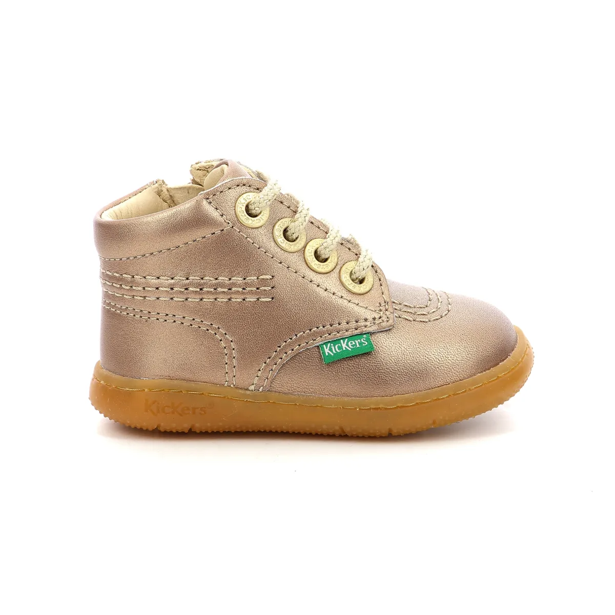 Bottillons cuir Beige KICKBILLISTA