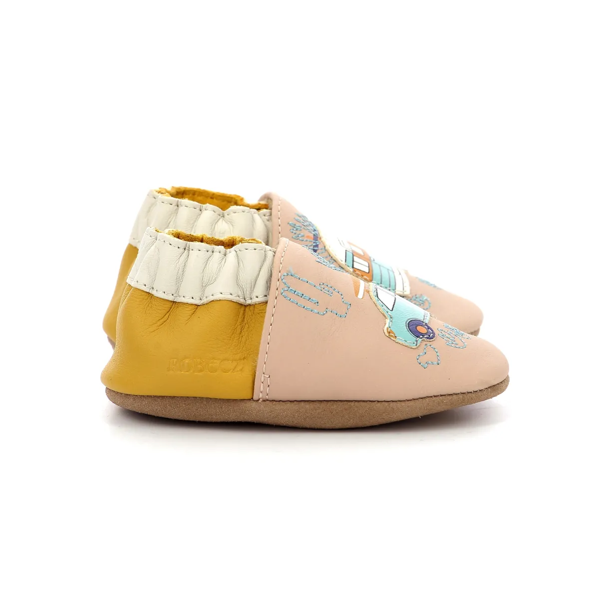 Chaussons cuir Beige VINTAGE REST