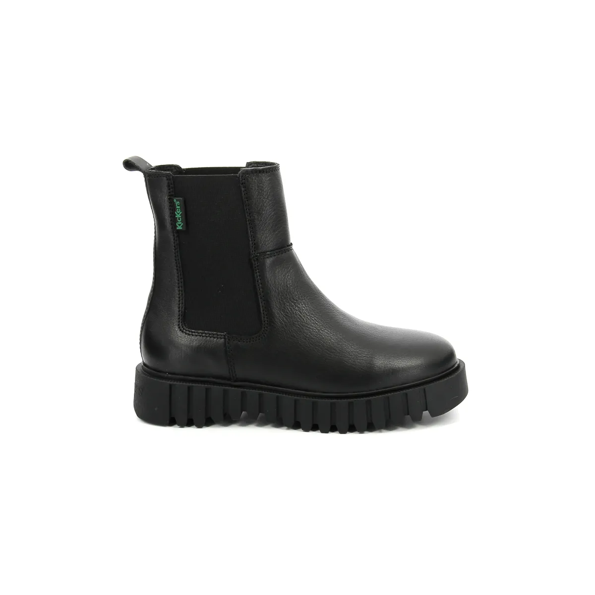 Boots cuir Noir KICK FAVORITE