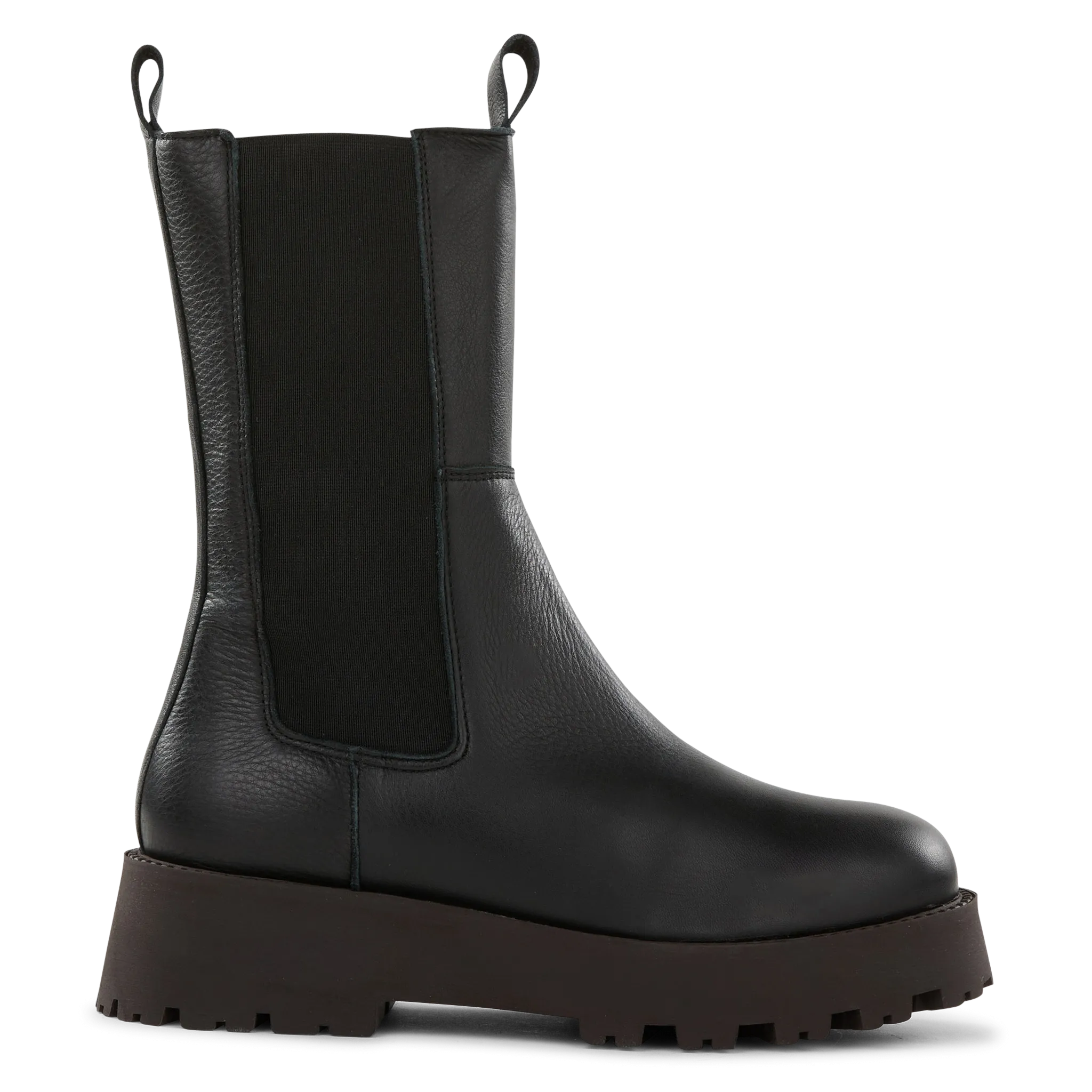 Boots en cuir Noir CLUB