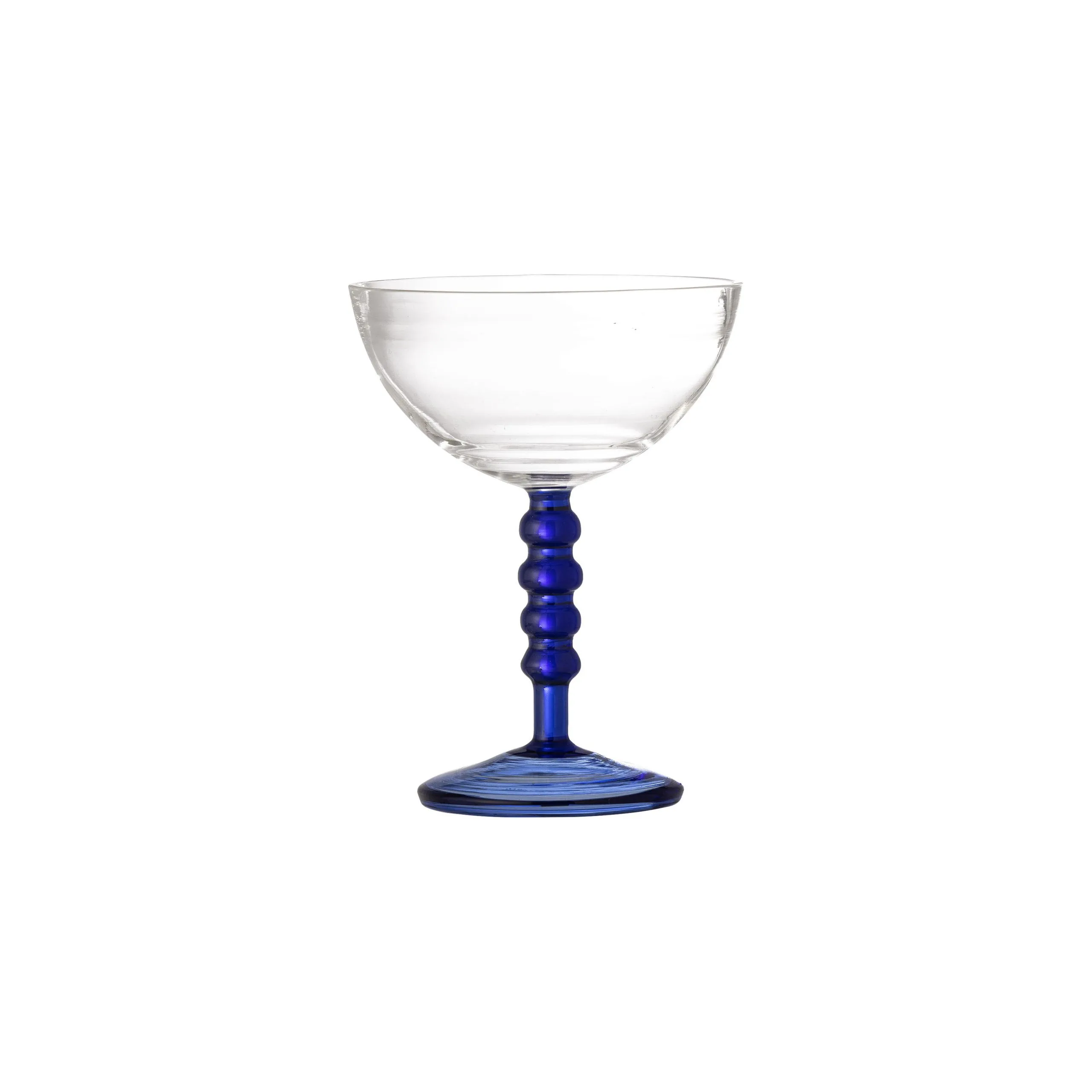 Coupe à champagne verre Bleu NOEMI
