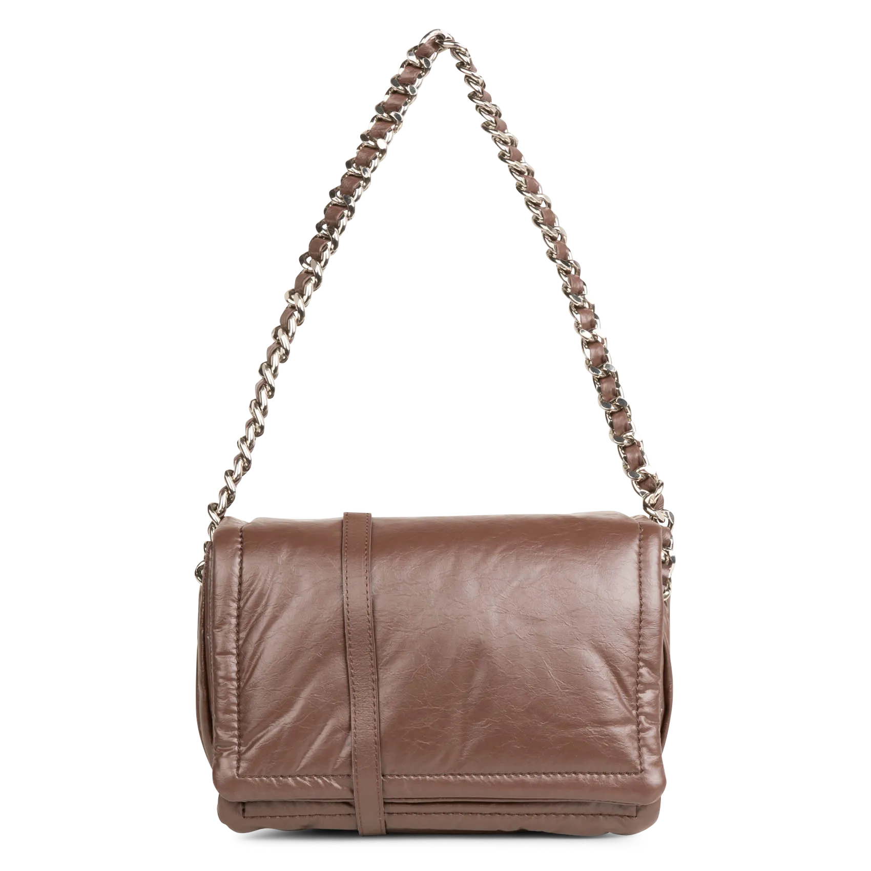 Sac à main puffy Marron