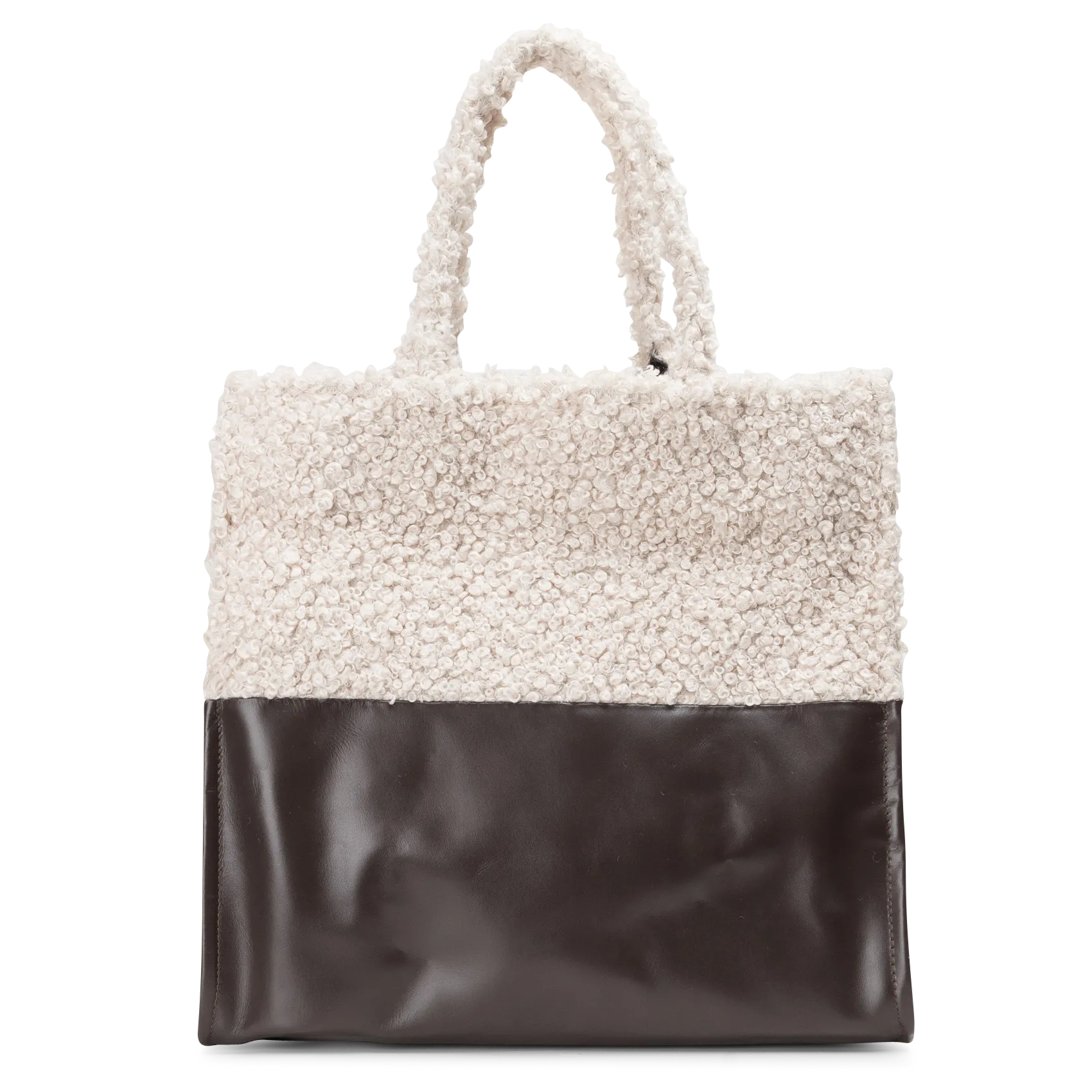 Sac cabas bi matière Beige ELODI