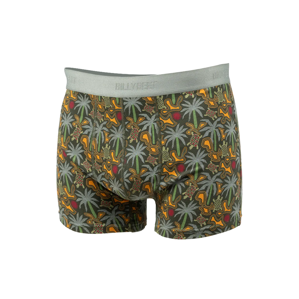 Boxer en coton biologique Vert TROPICAL