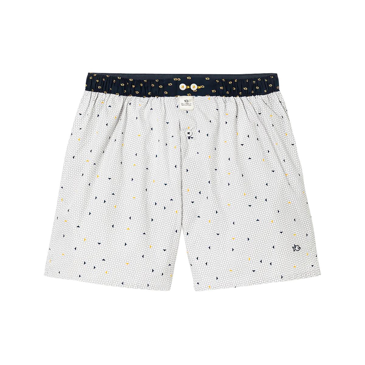 Caleçon en coton biologique Blanc WHITE ILLUSION