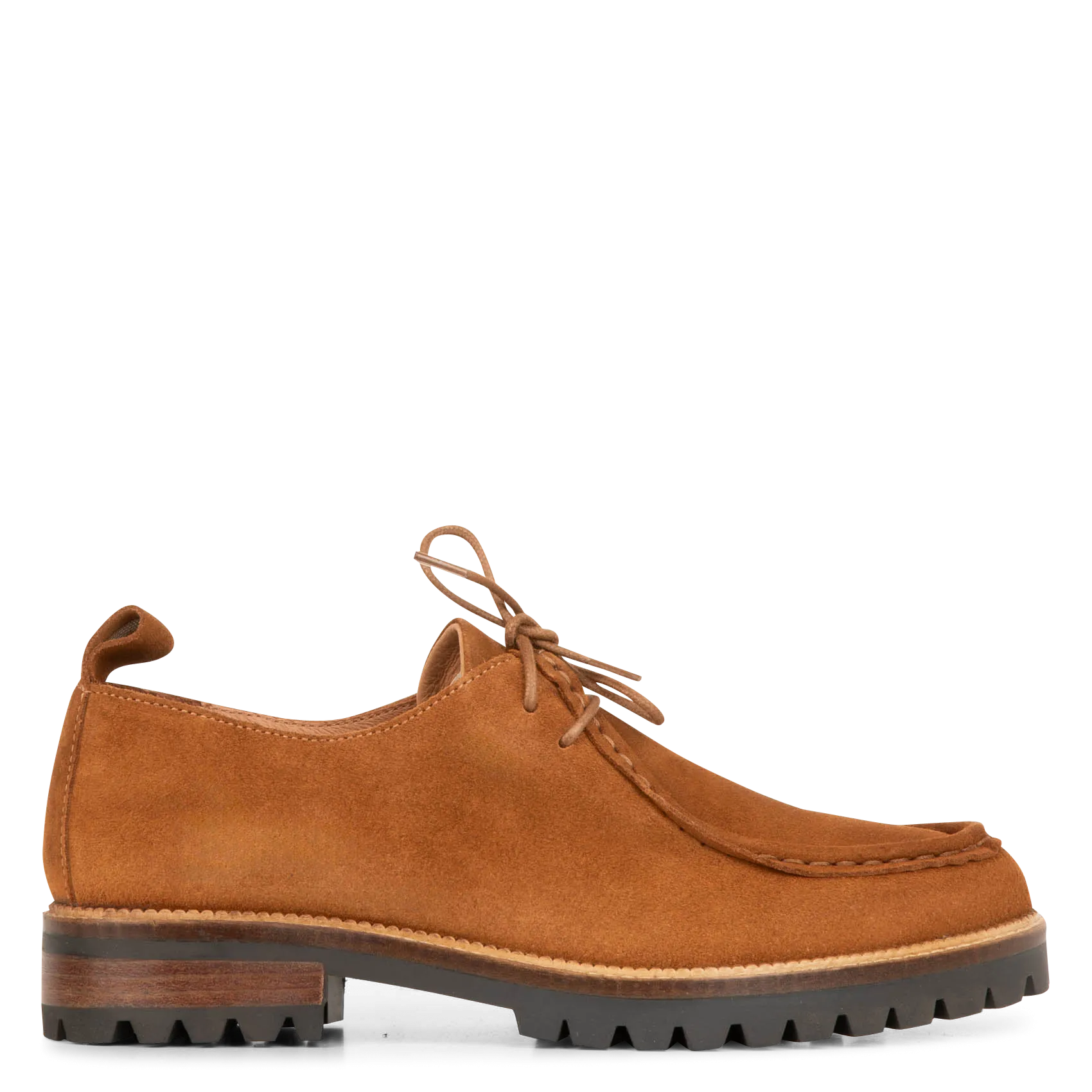 Derbies en cuir velours Marron GEORGE