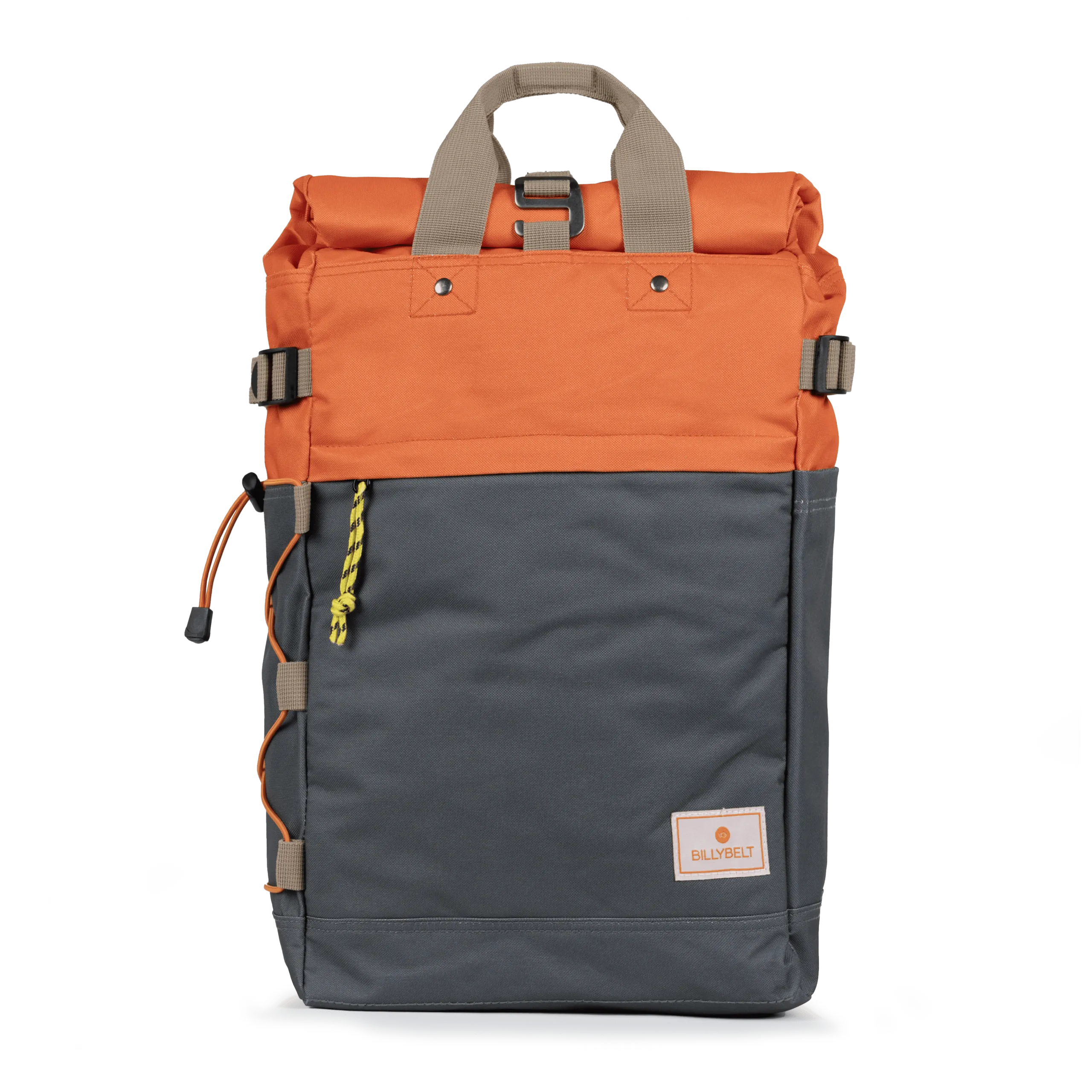 Sac à dos en polyester recyclé rolltop Orange ORANGE ET BLEU GRISE
