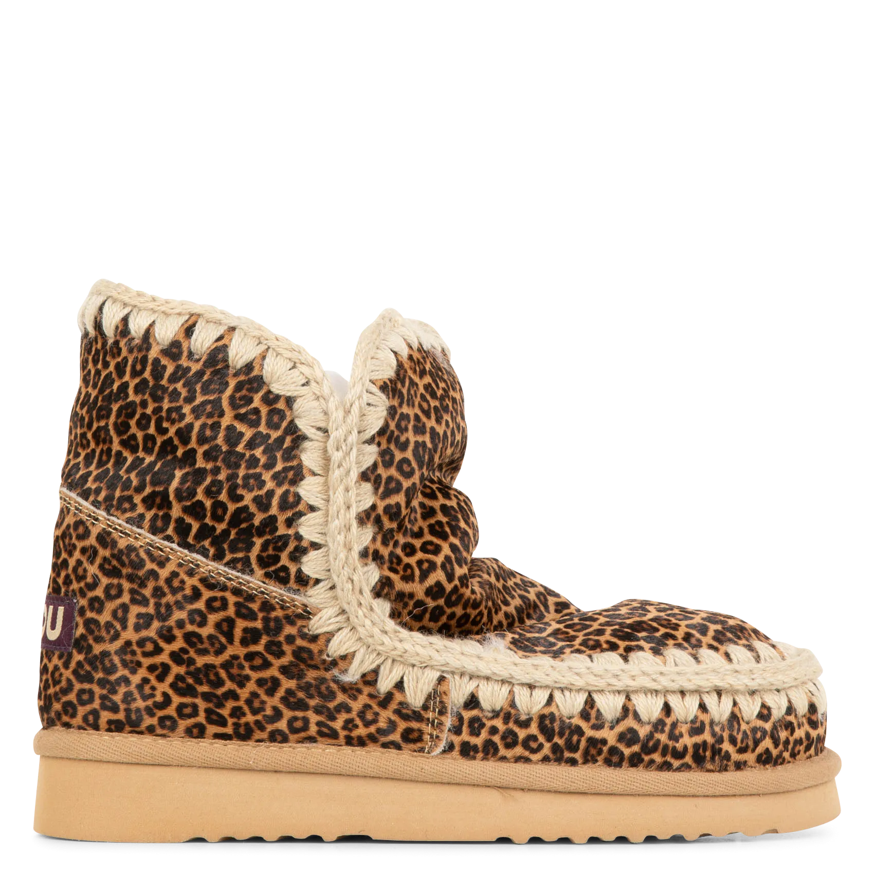 Bottines fourrées en cuir léopard Multicolore ESKIMO 18