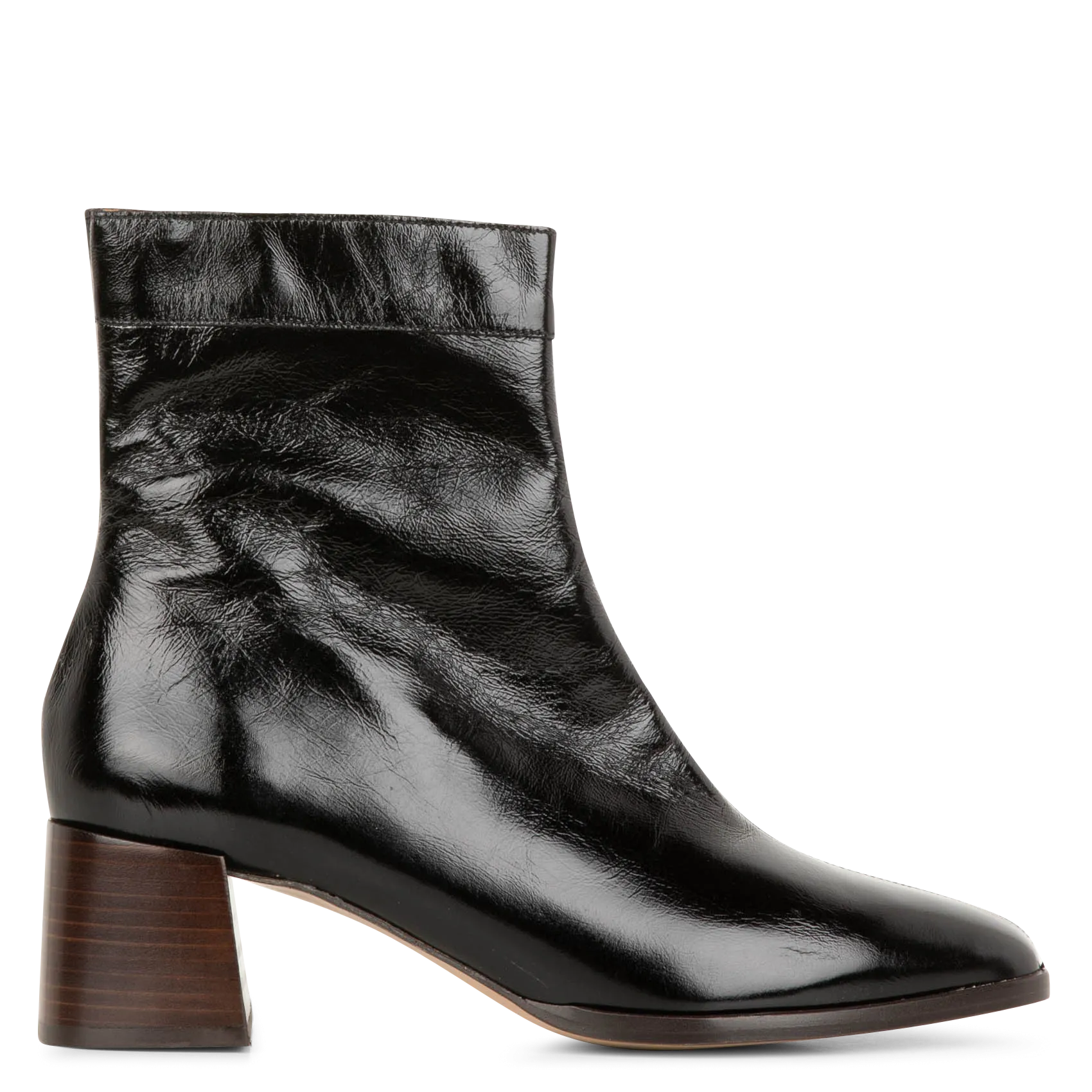 Boots en cuir Noir TAMARA