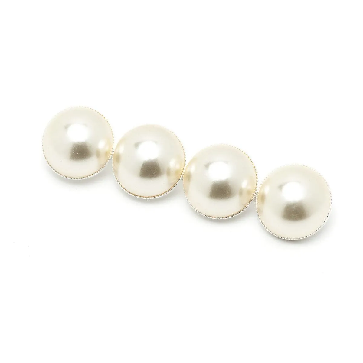 Broche perles plaqué argent Argent NÉLYA