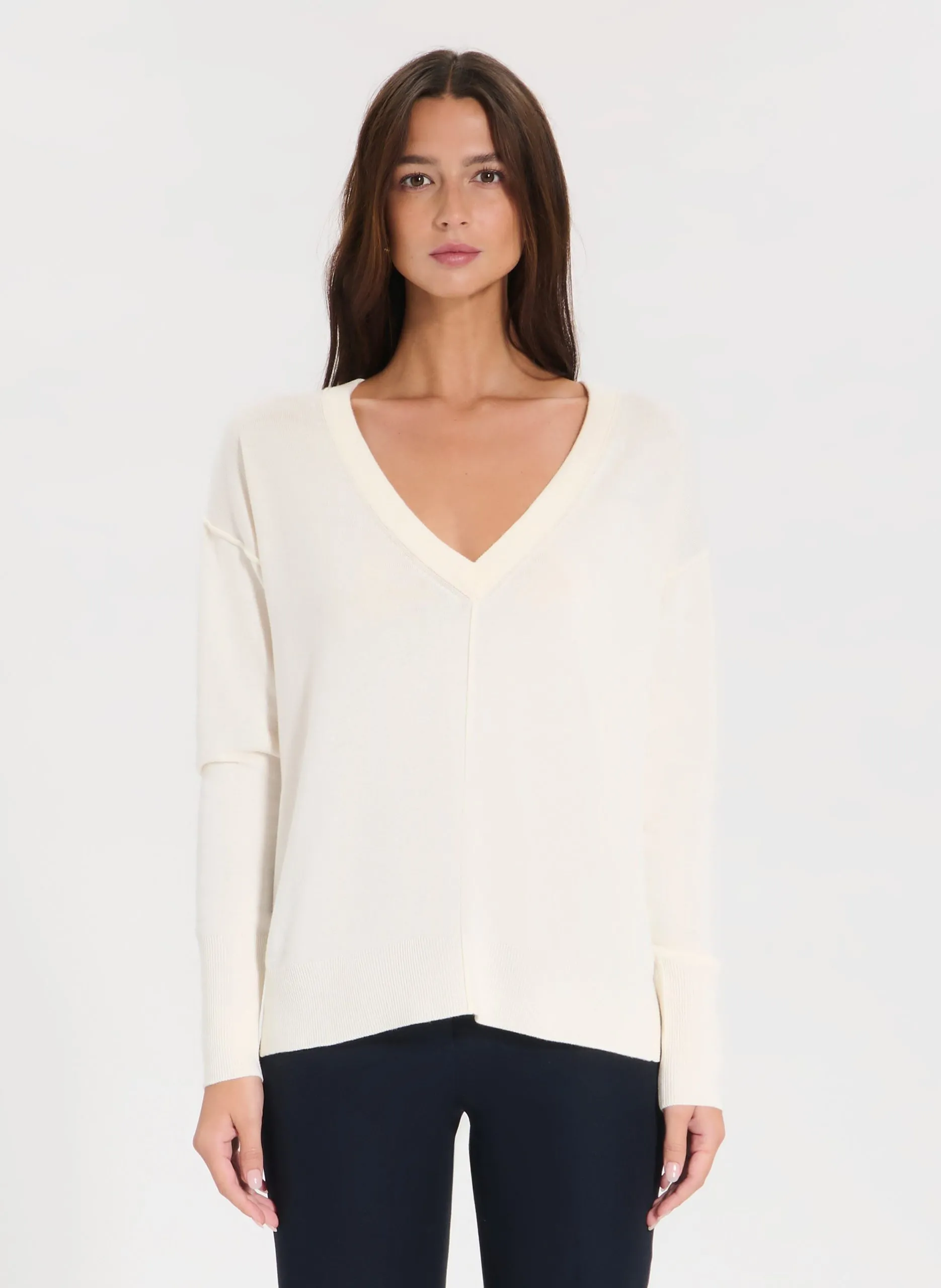 Pull droit en maille Blanc PUCCI