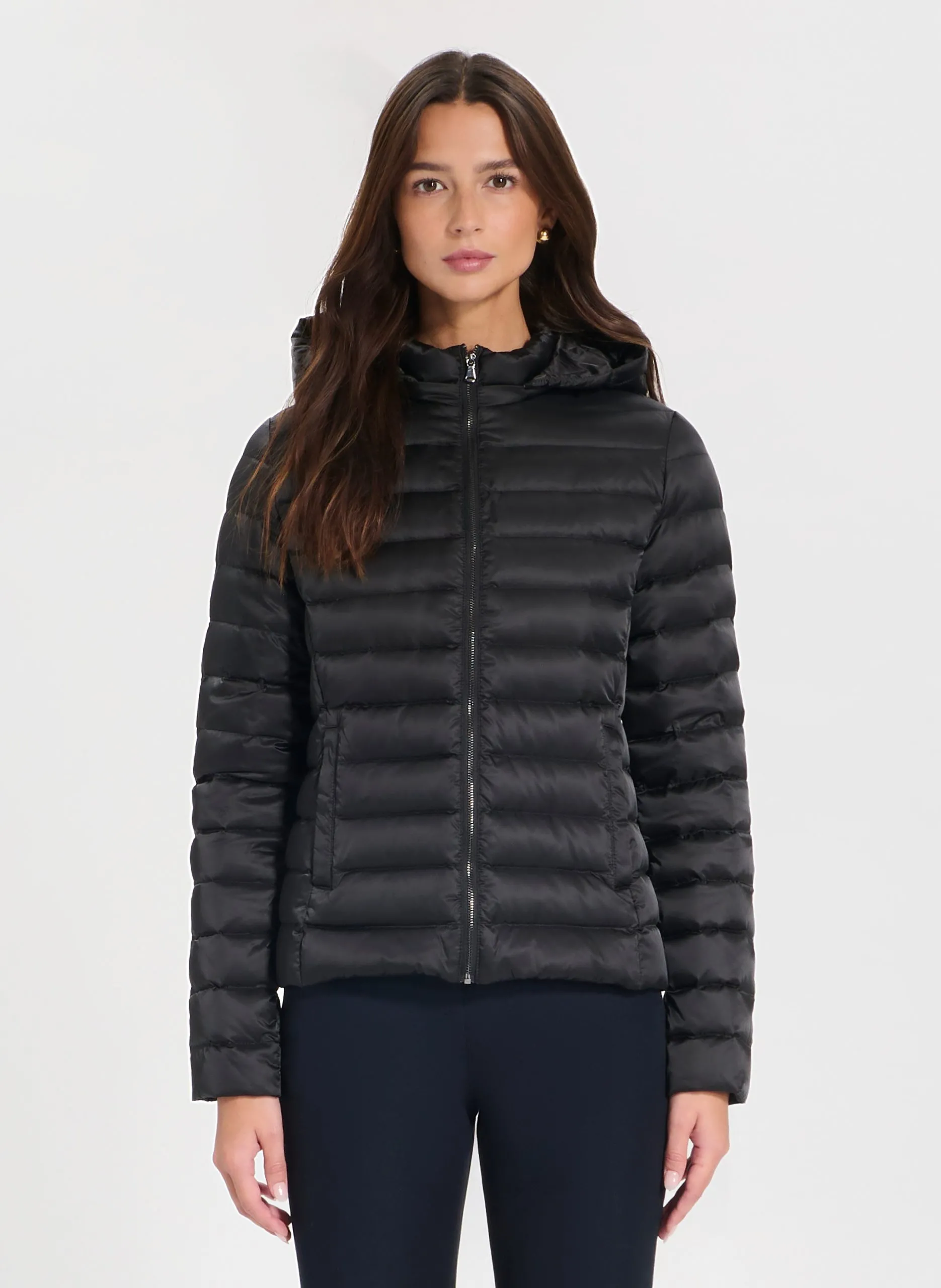 Doudoune droite matelassée Noir DINARO