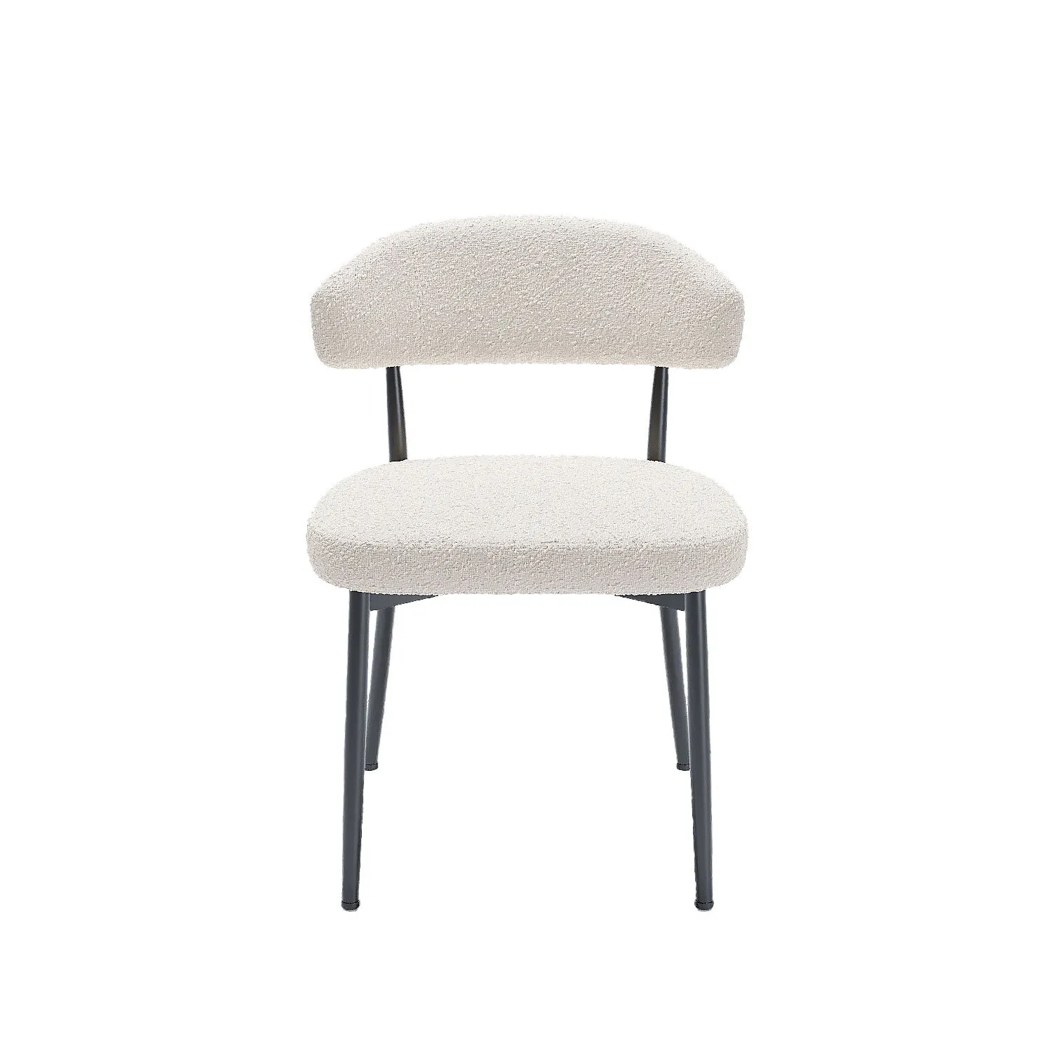 Lot de 2 chaises de salle à manger Blanc MONA