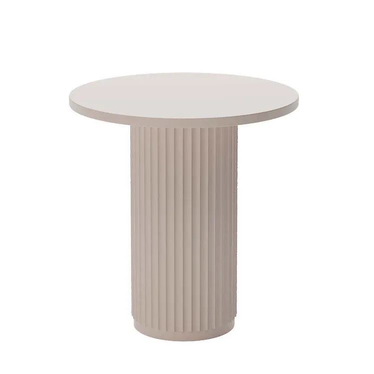 Table d'appoint ronde cannelée Rose PIVOINE