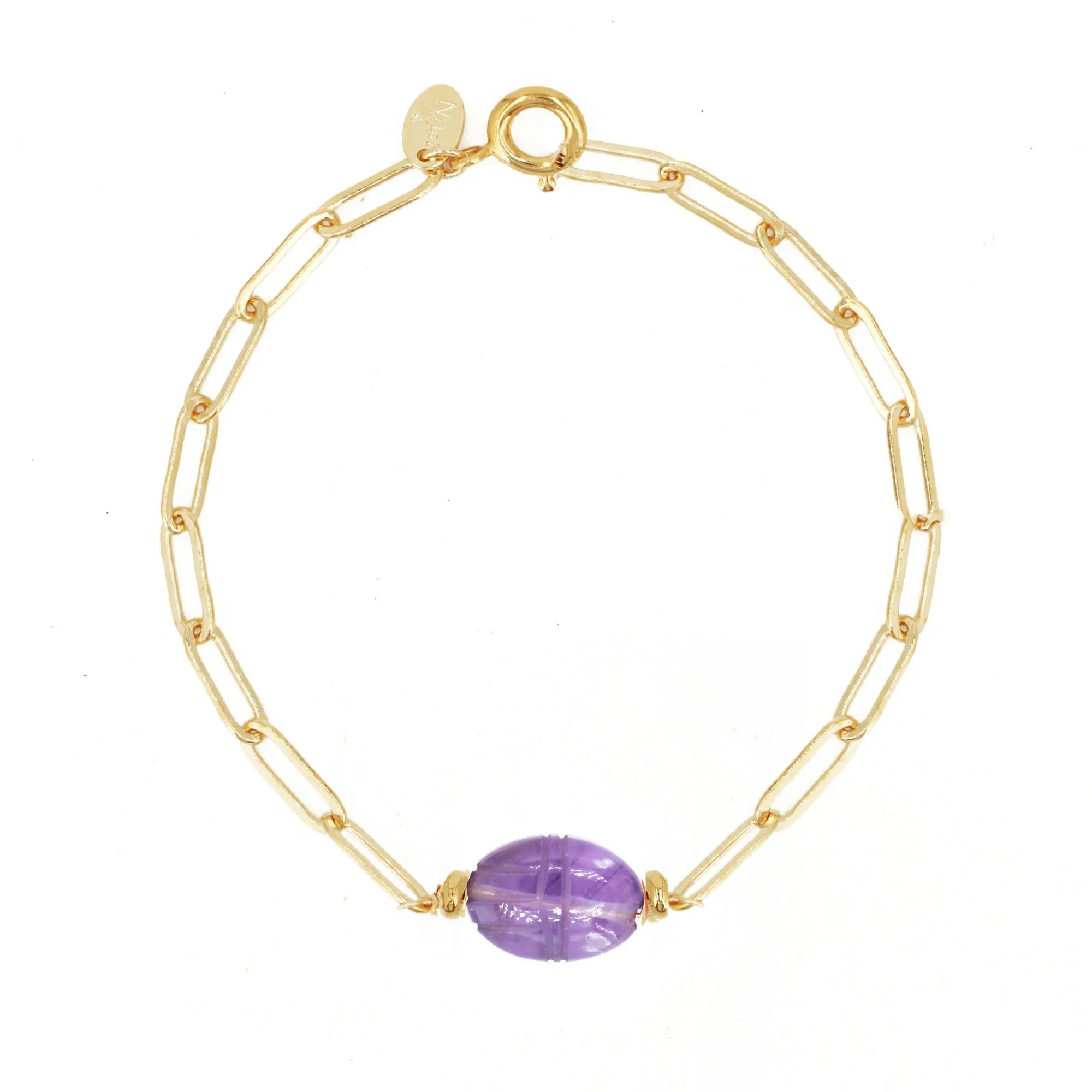 Bracelet scarabée Violet SCARABEE