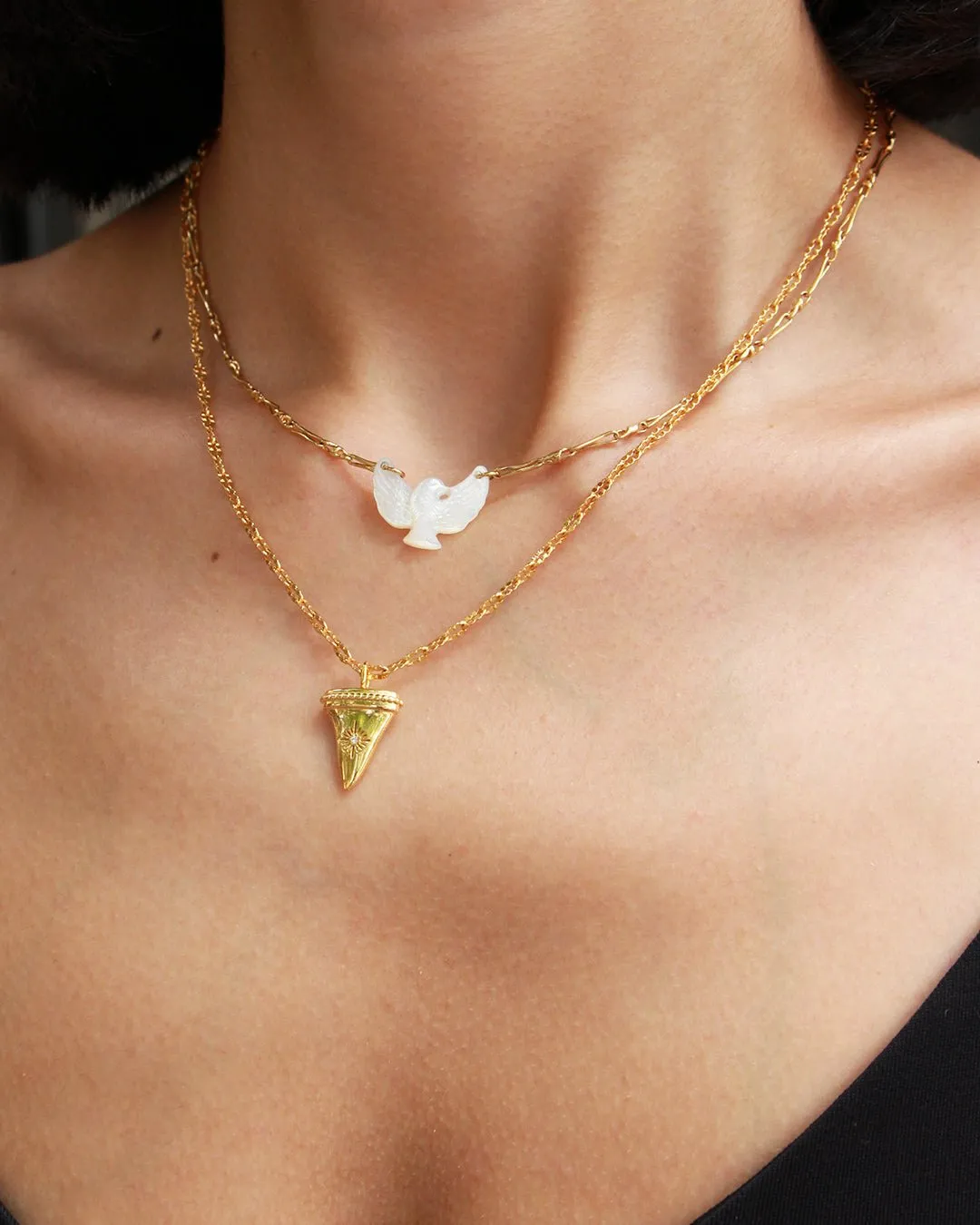 Collier colomba Doré COLOMBA