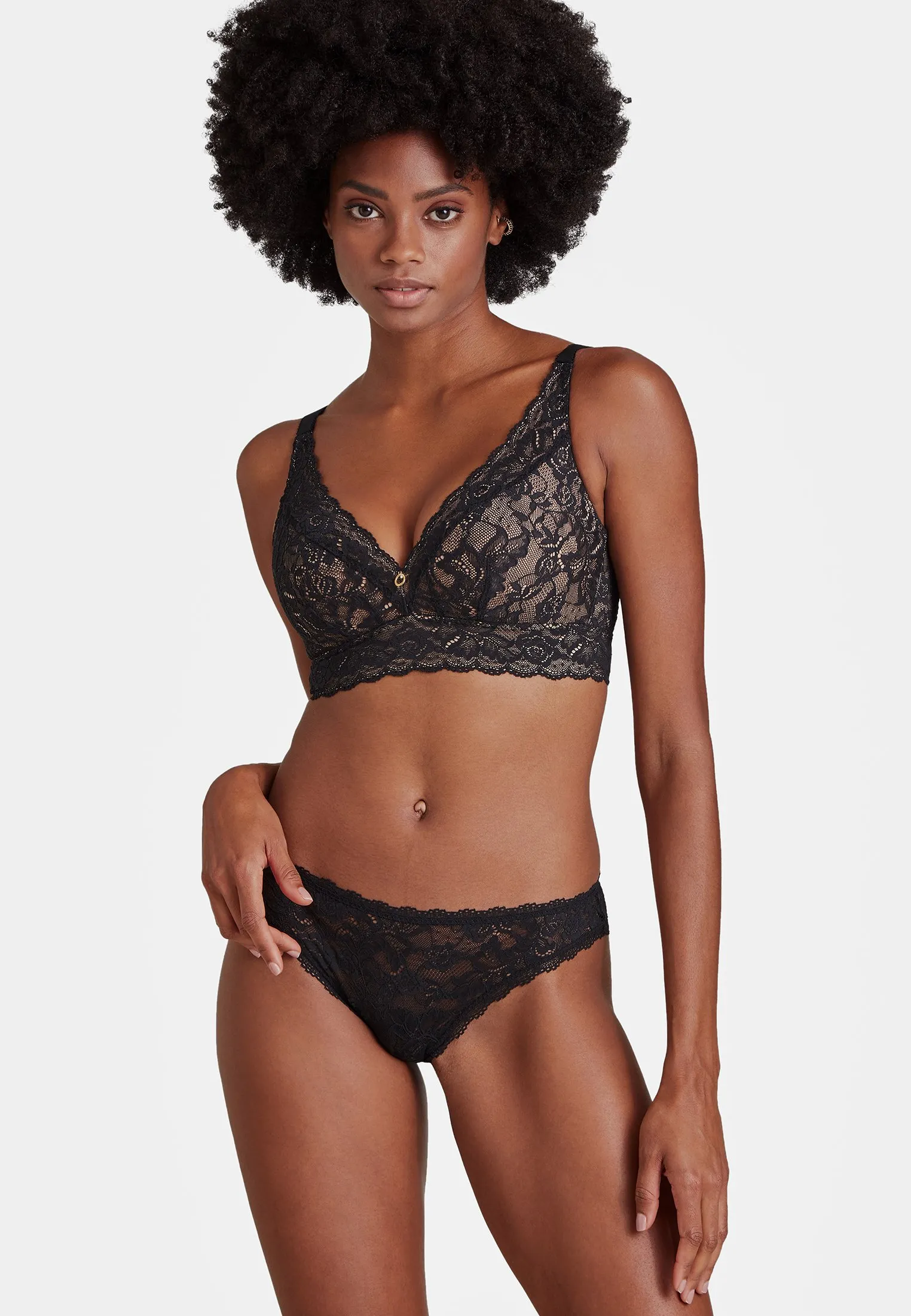 Brassière confort Noir ROSESSENCE