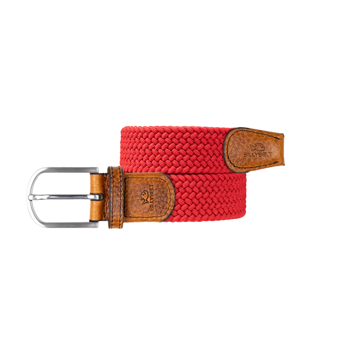 Ceinture tressée élastique unie Rouge ROUGE CARDINAL
