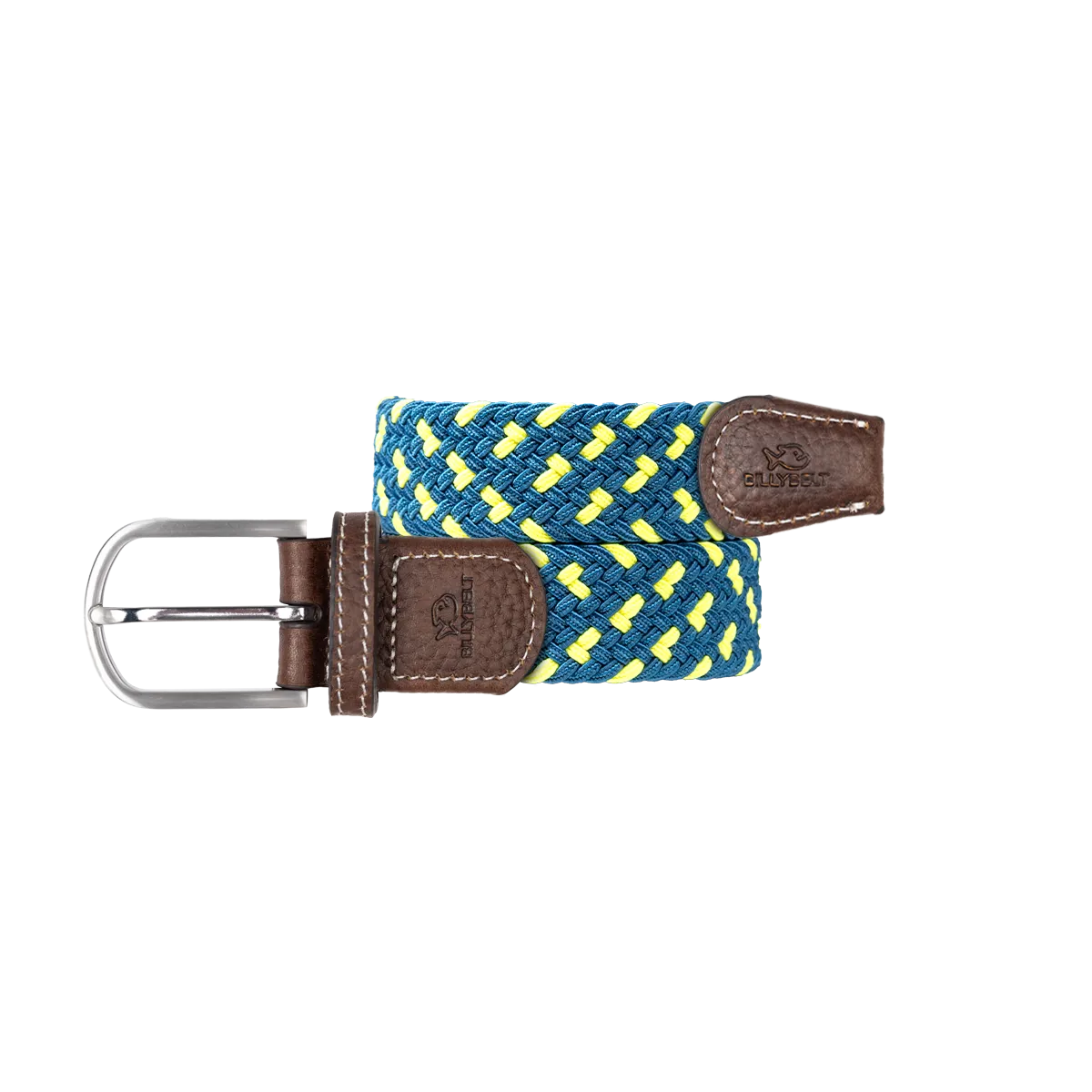 Ceinture tressée élastique multicolore Vert SPLIT