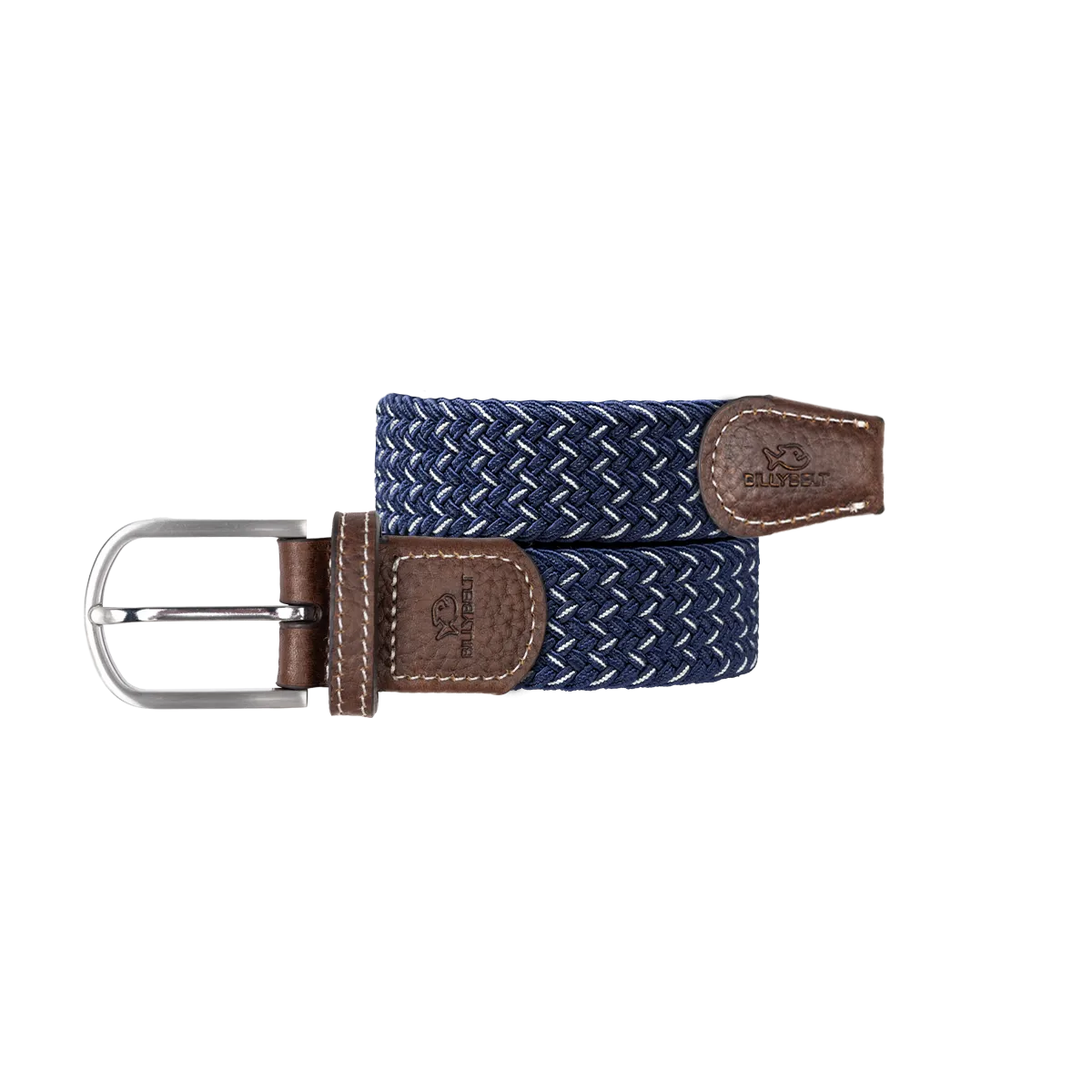 Ceinture tressée élastique multicolore Bleu HERAKLION