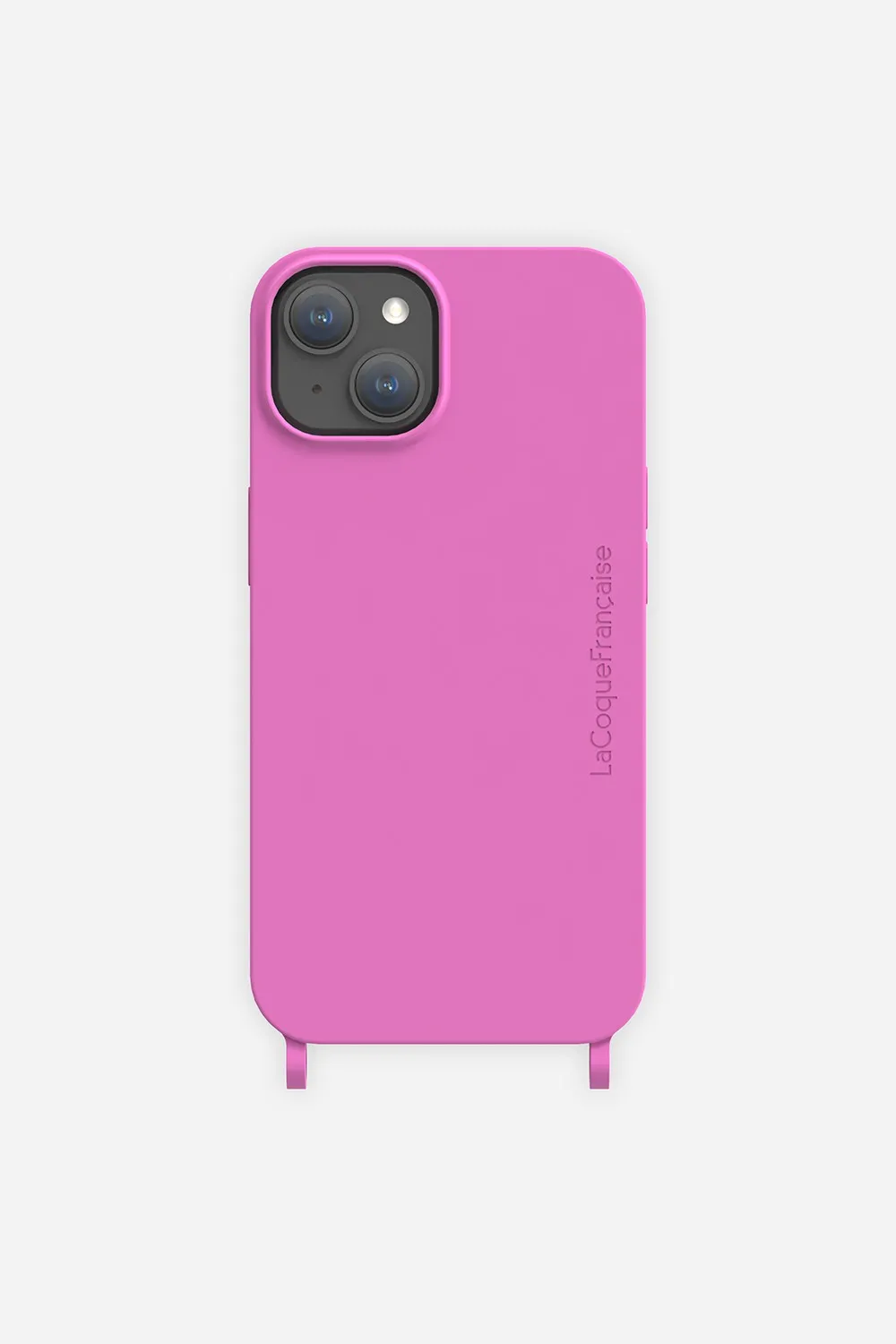 Coque de téléphone soft touch avec anneaux pour iphone 15 plus Violet
